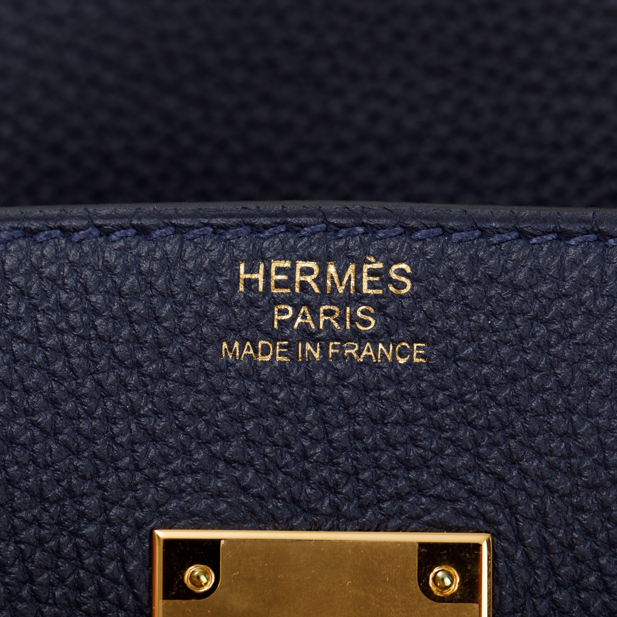 Hermes Bleu Encre Togo Birkin 30 w/ Box