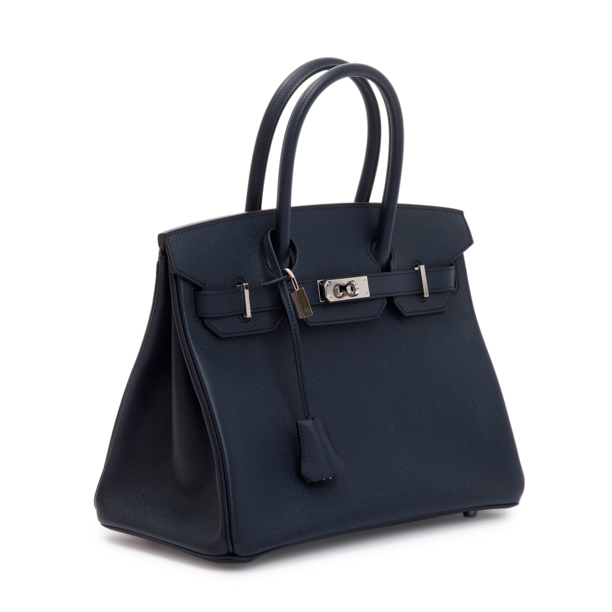 Hermes Bleu Indigo Veau Epsom Birkin 30 w/ Box