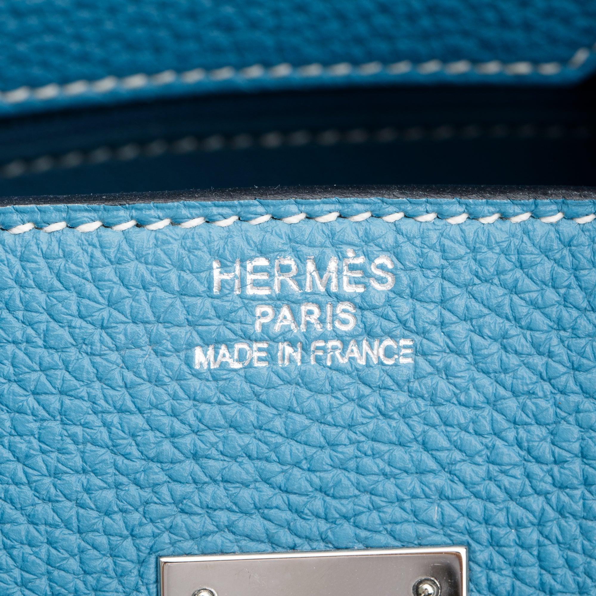Hermes Bleu Jean Togo Birkin 35