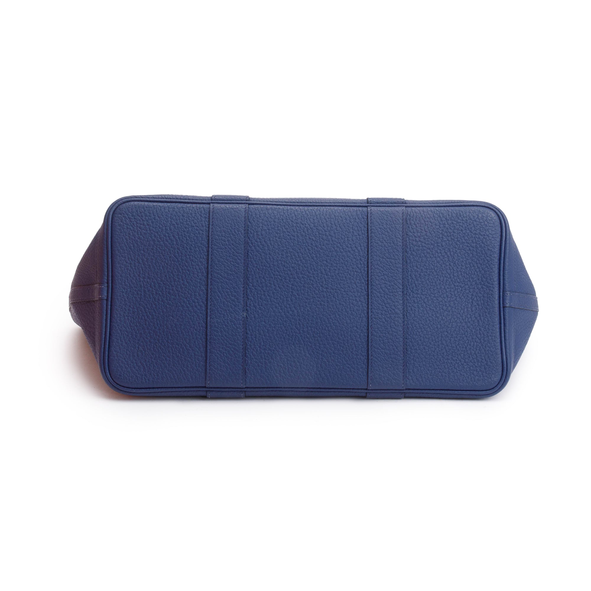 Hermes Bleu Saphir Negonda Leather Garden Party 36 w/ Receipt