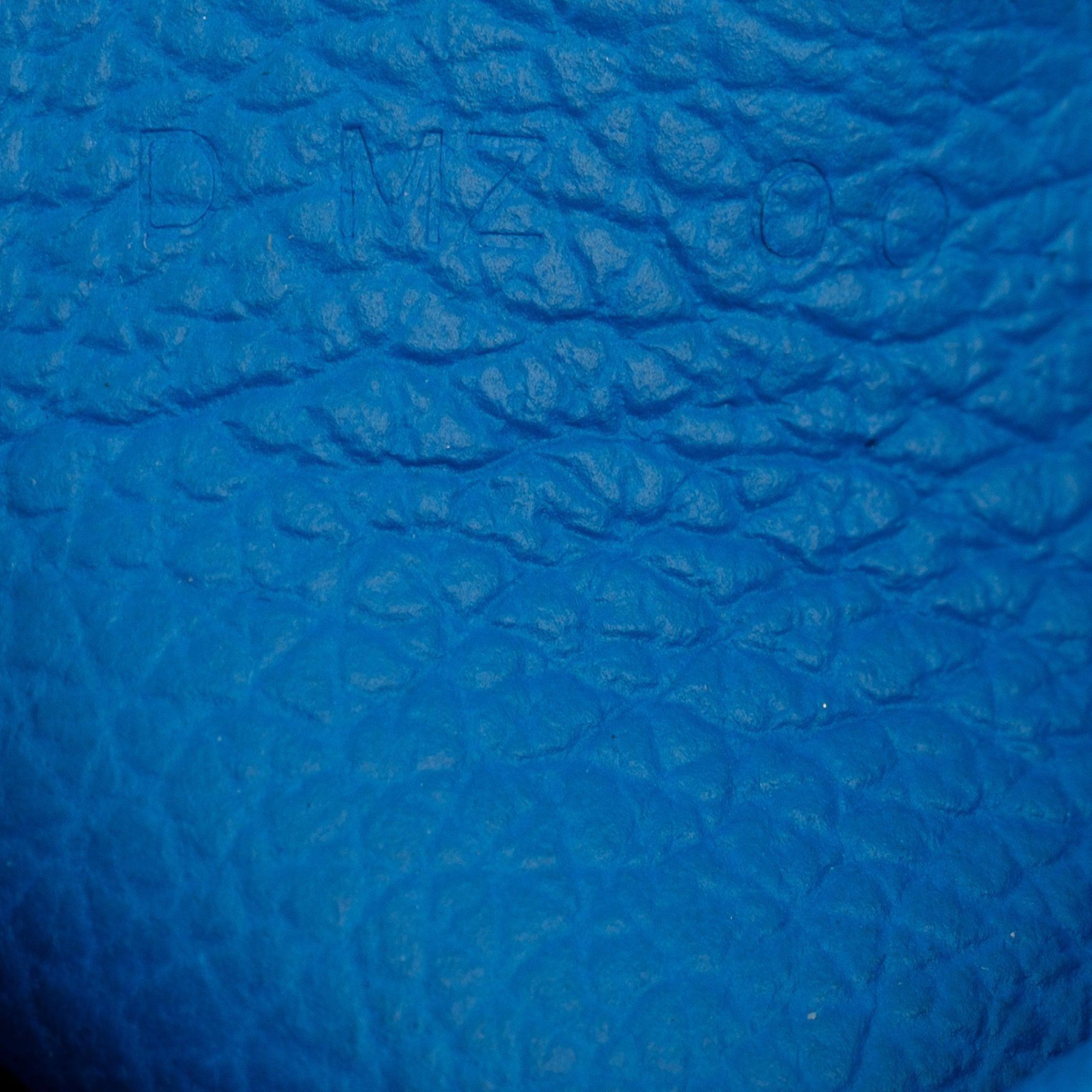 Hermes Blue Hydra Veau Evercolor Bastia Coin Pouch w/ Box