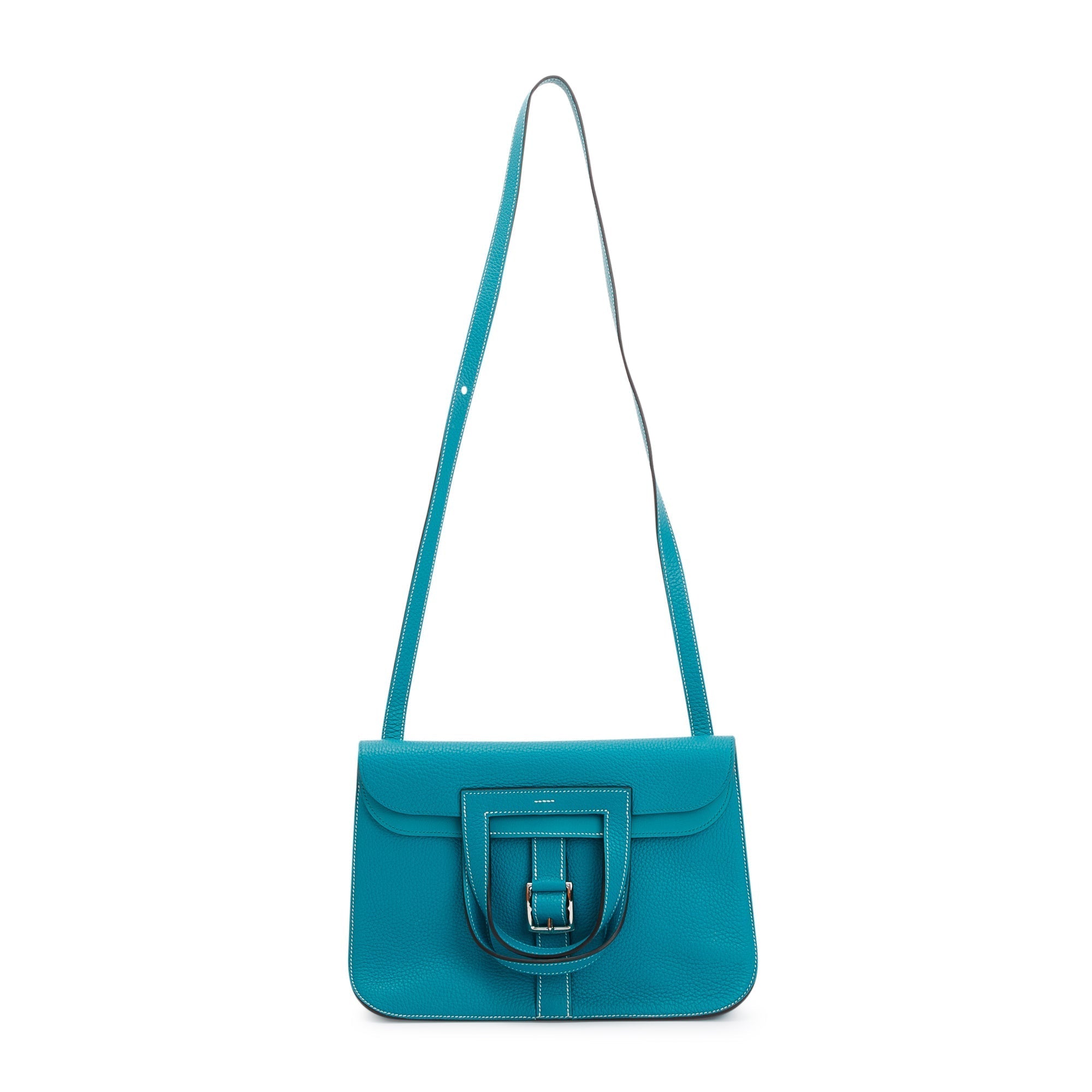 Hermes Blue Taurillon Clemence Halzan 31