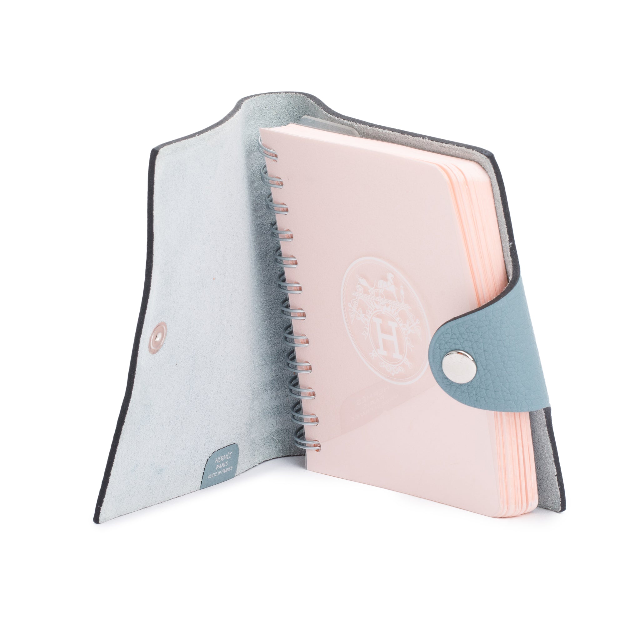 Hermes Blue Togo Ulysse Mini Notebook Cover with 4 Mini Notebook Refills