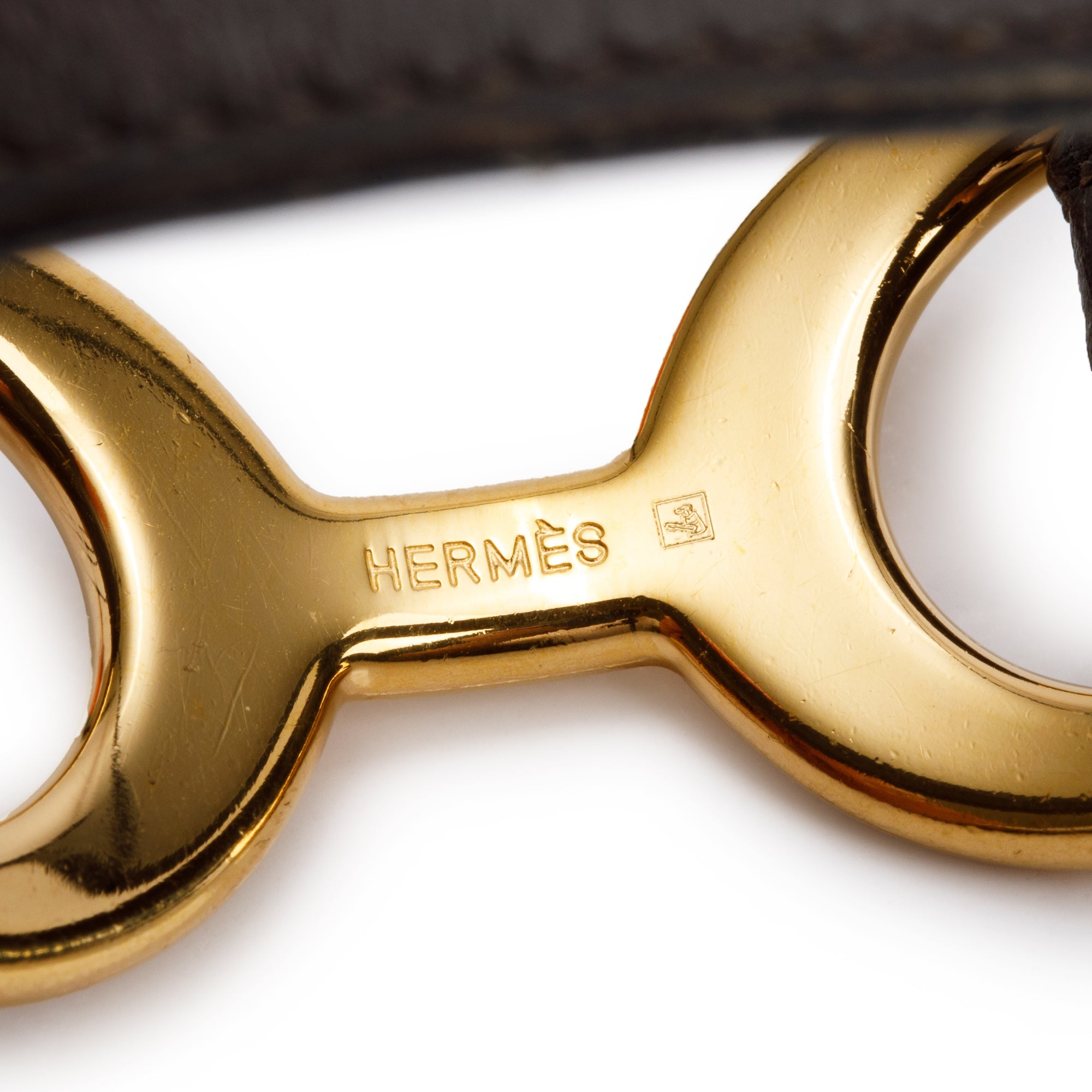 Hermes Brown Leather Pavane Wrap Bracelet