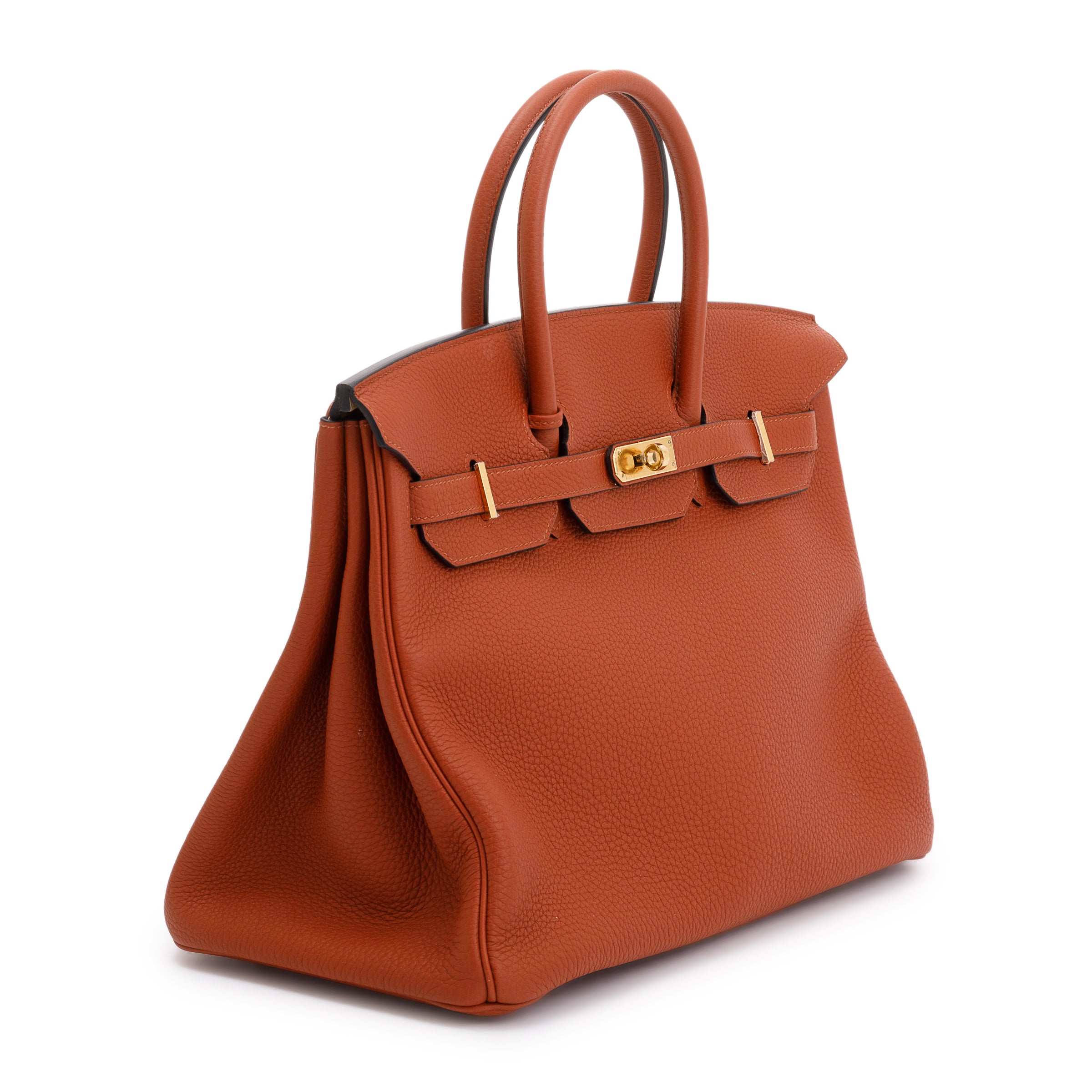 Hermes Brown Taurillon Clemence Birkin 35