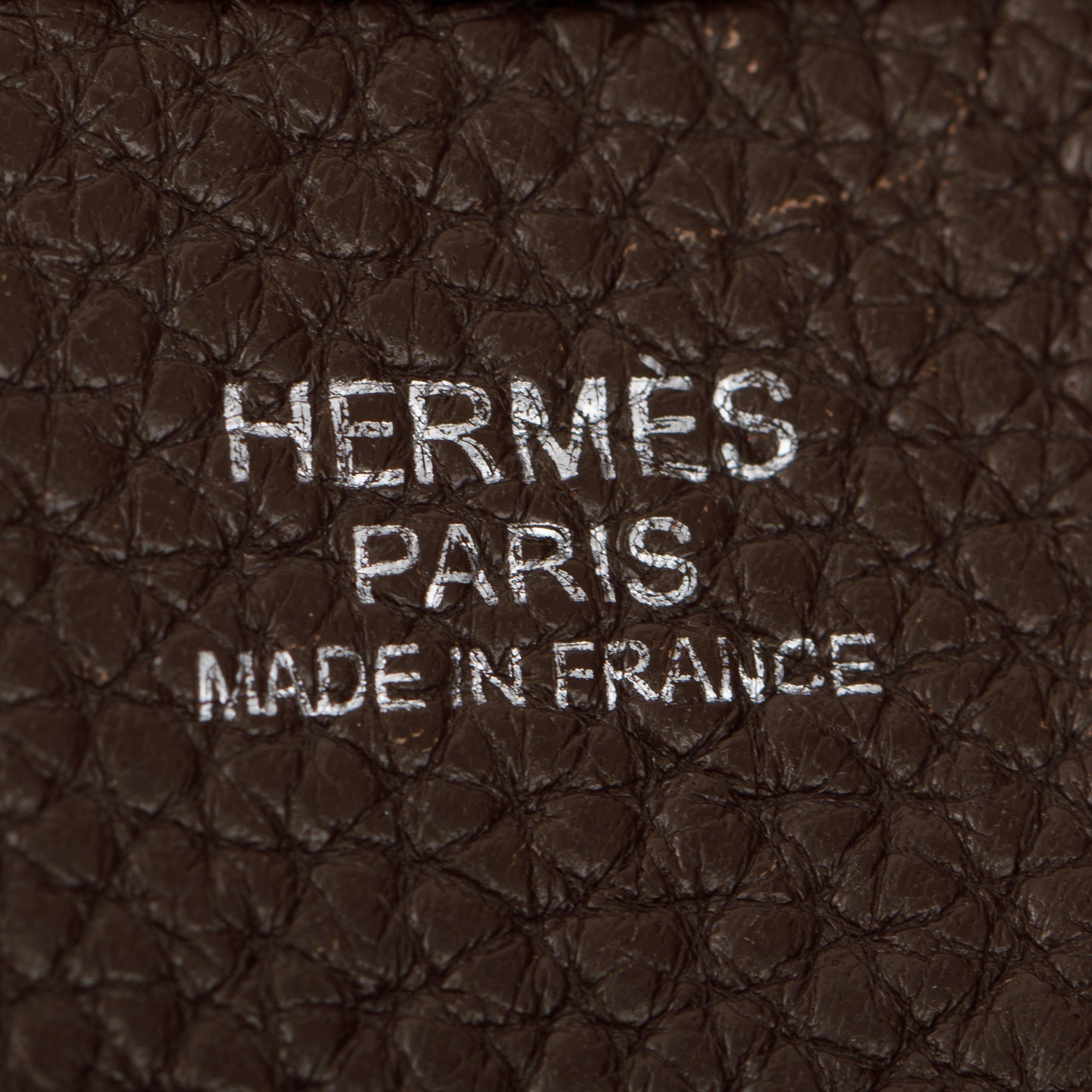 Hermes Chocolat Clemence Evelyne III 33 Bag