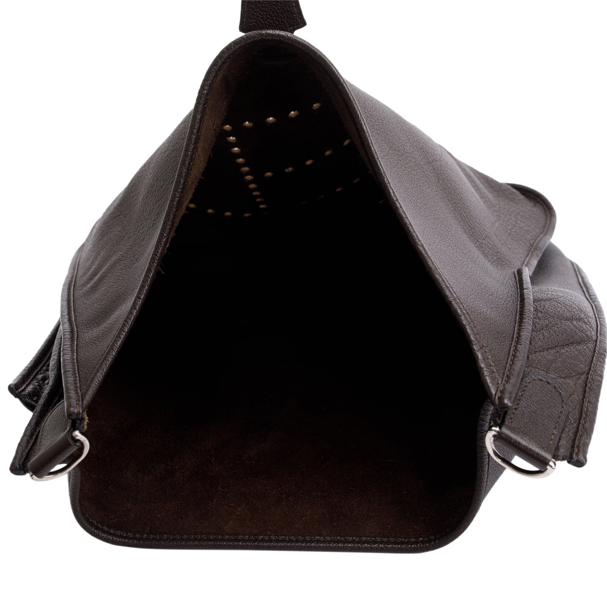 Hermes Chocolat Taurillon Clemence Evelyne III TGM