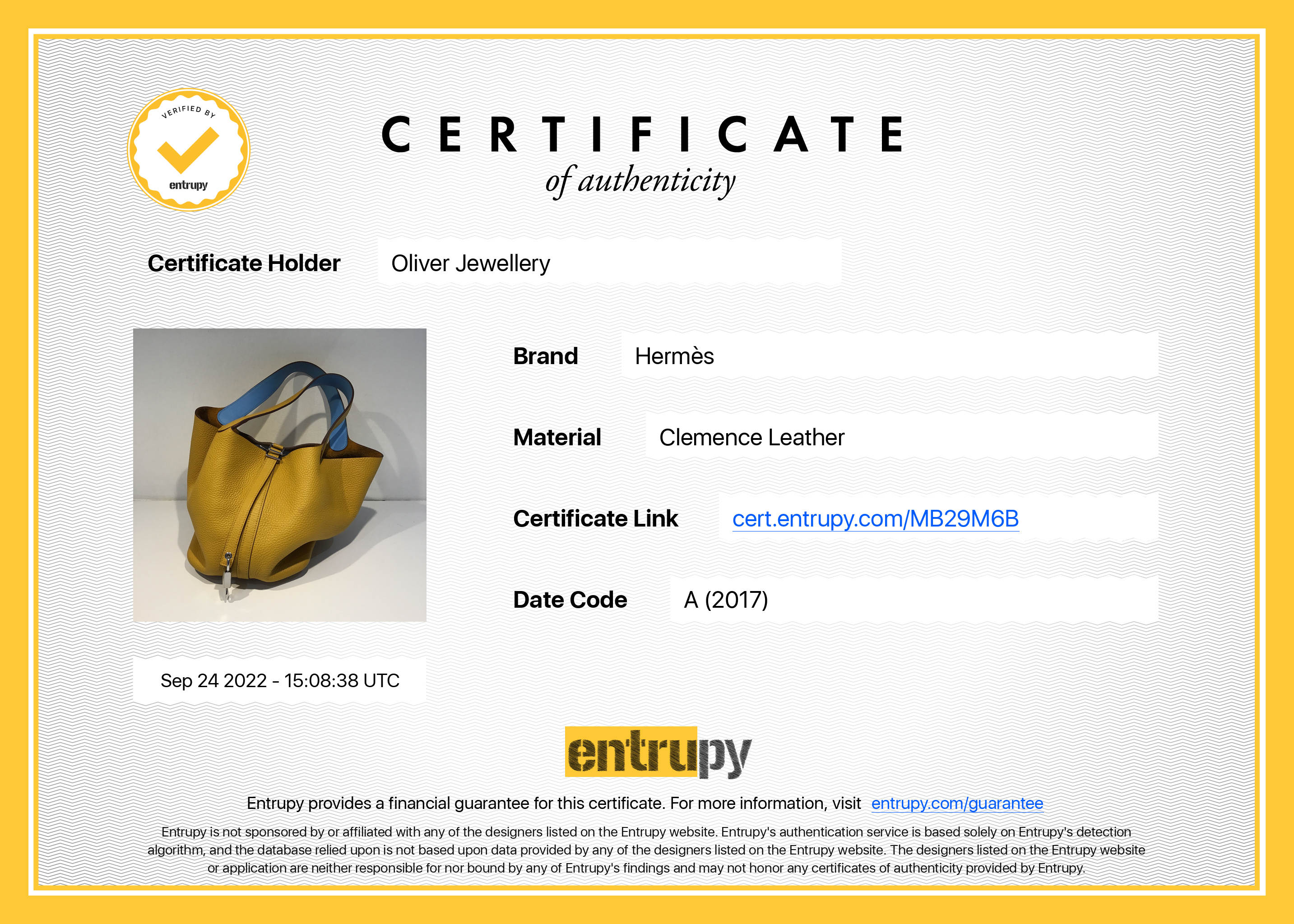 Hermes Clemence Picotin Lock 22