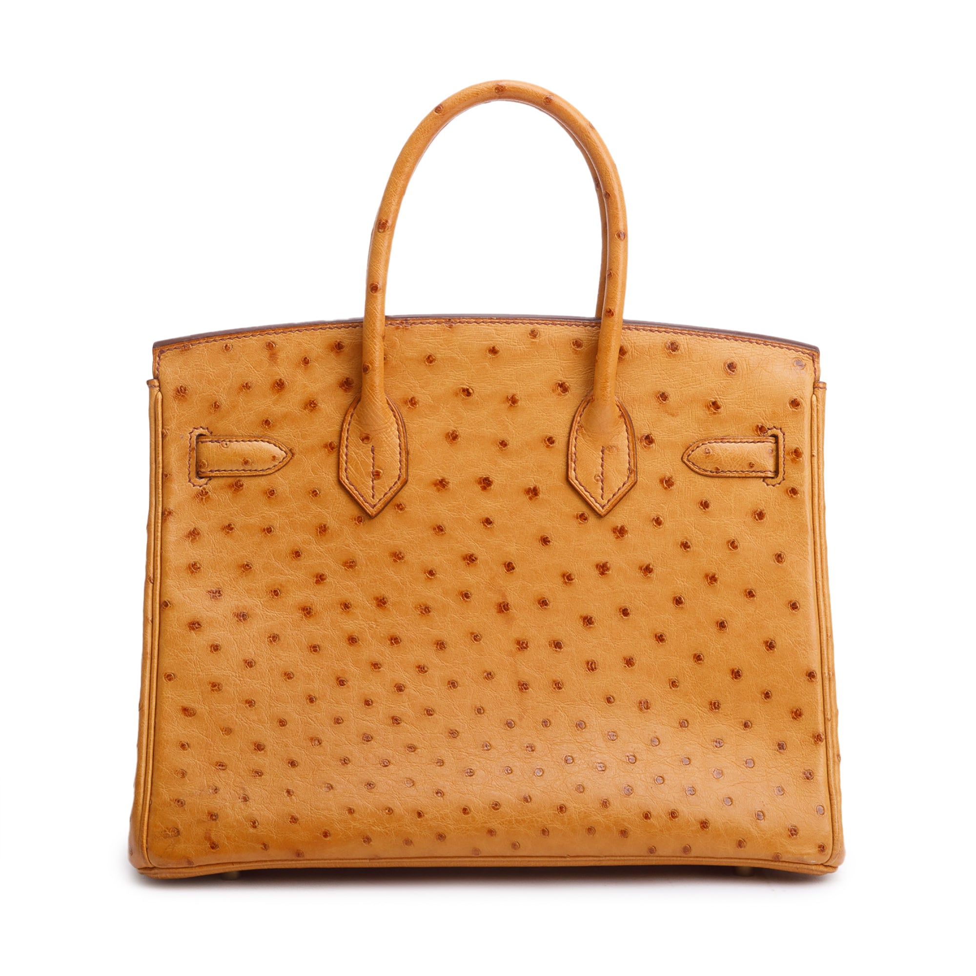 Hermes Cognac Ostrich Birkin 30