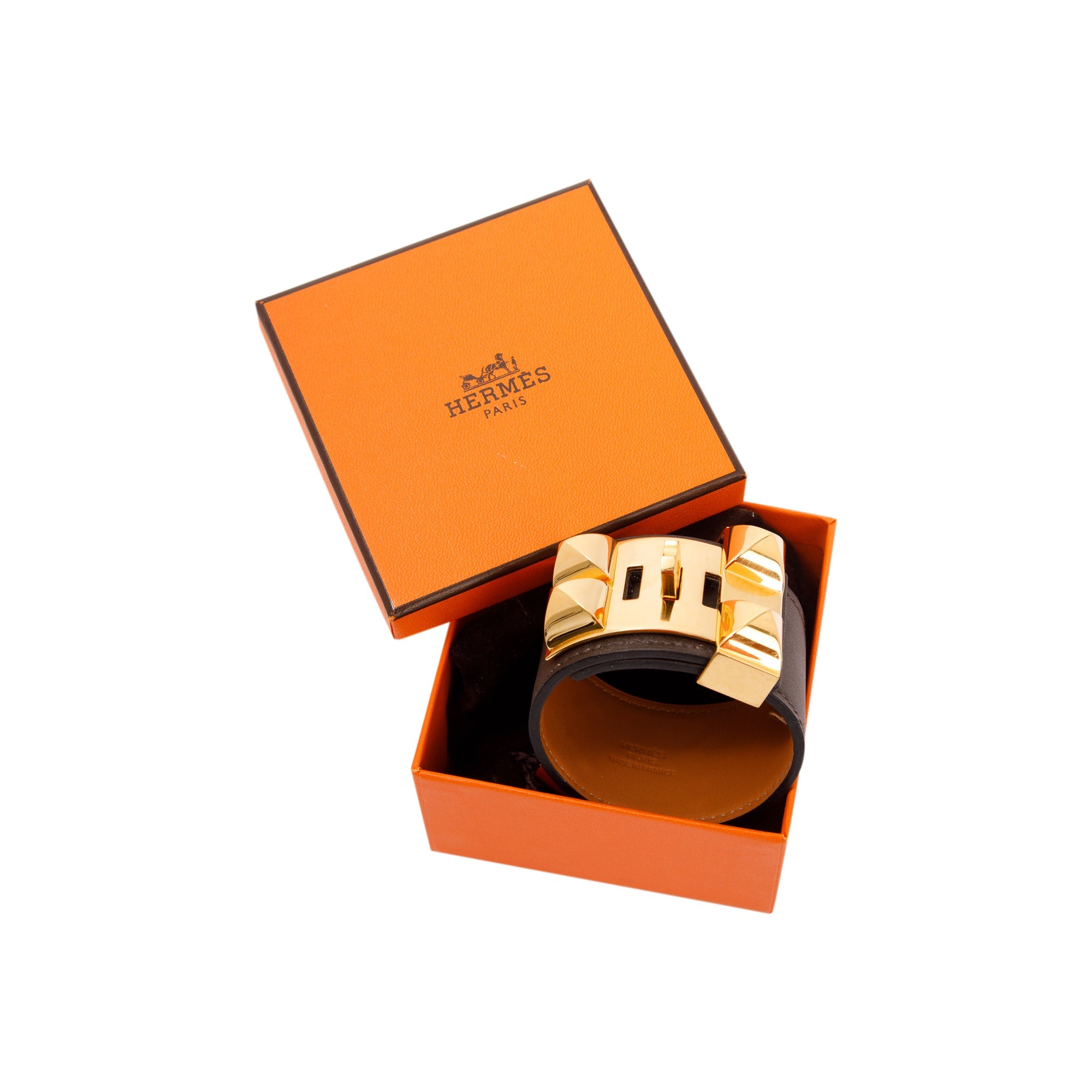 Hermes Collier de Chien Bracelet w/ Box