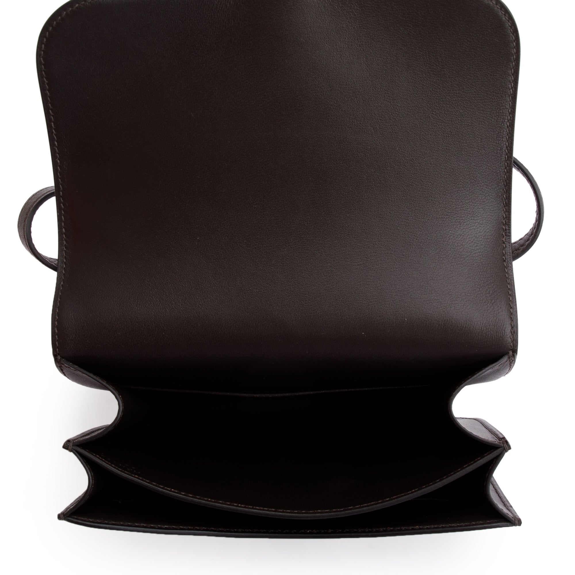 Hermes Ebene Box Leather Mini Constance 18 w/ Box