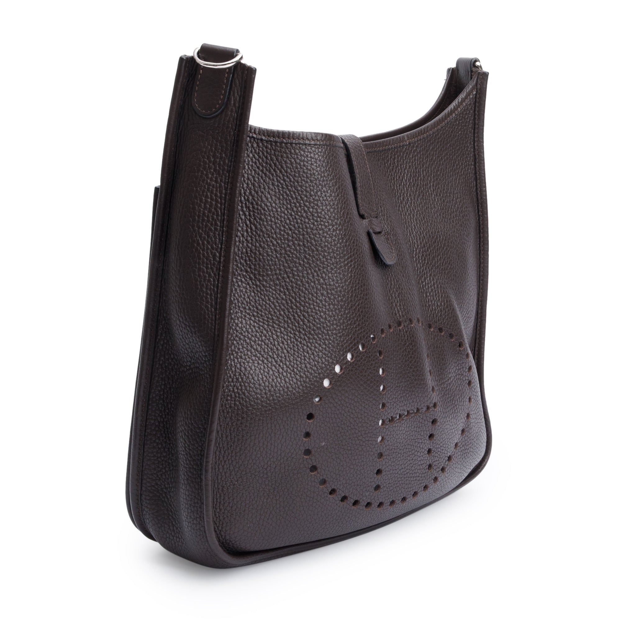 Hermes Ebene Taurillon Clemence Evelyne II 29 Bag