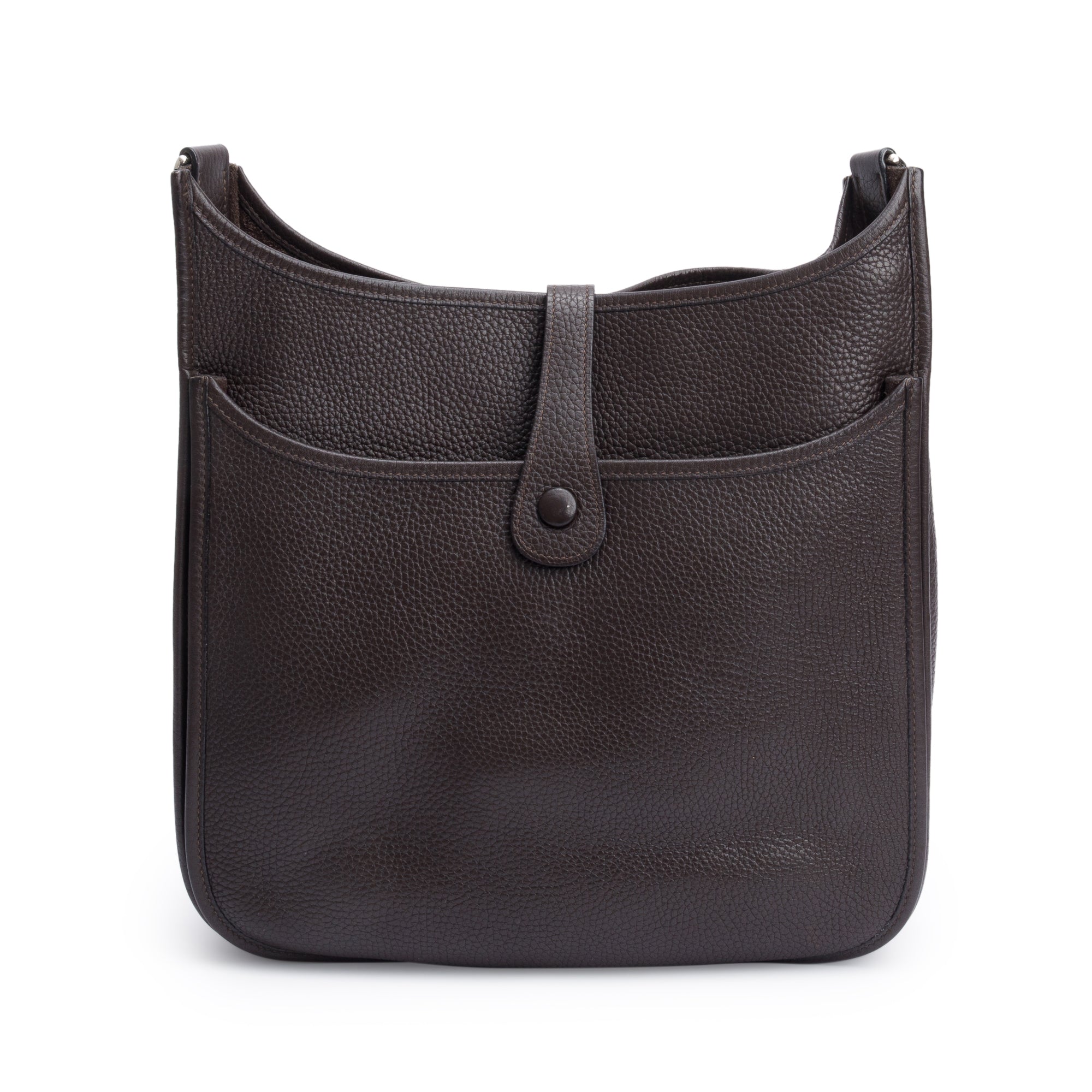 Hermes Ebene Taurillon Clemence Evelyne II 29 Bag