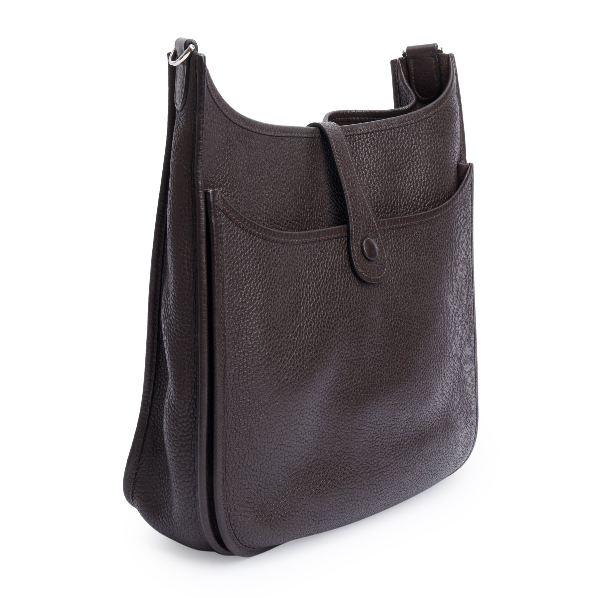 Hermes Ebene Taurillon Clemence Evelyne II 29 Bag