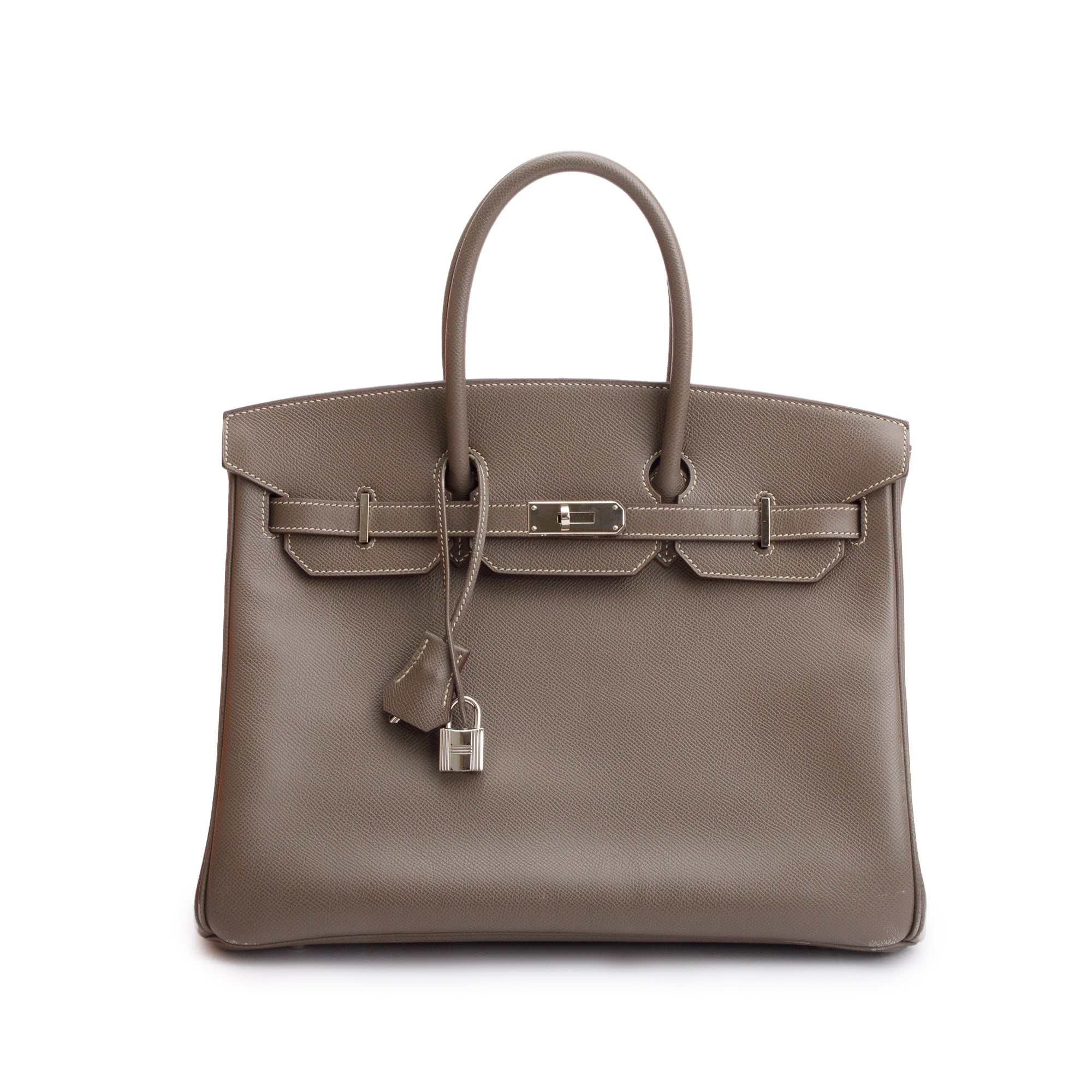 Hermes Etain Epsom Leather Candy Birkin 35 w/ Box & Receipt