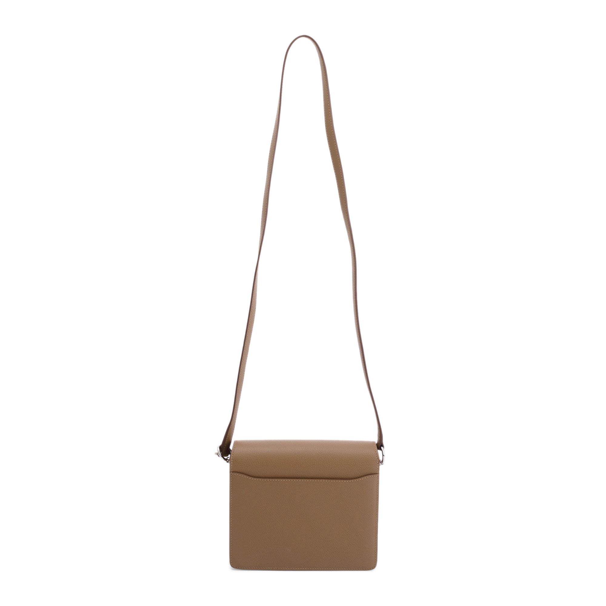 Hermes Etoupe Evercolor Mini Sac Roulis 18