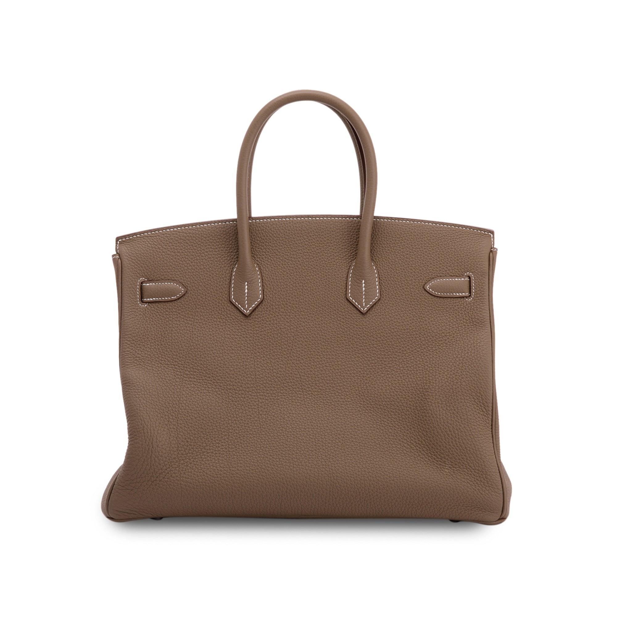 Hermes Etoupe Grey Clemence Birkin 35