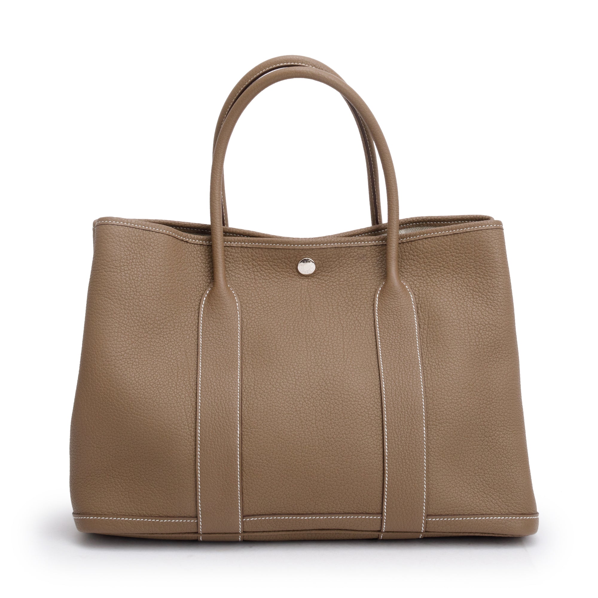 Hermes Etoupe Negonda Leather Garden Party 36