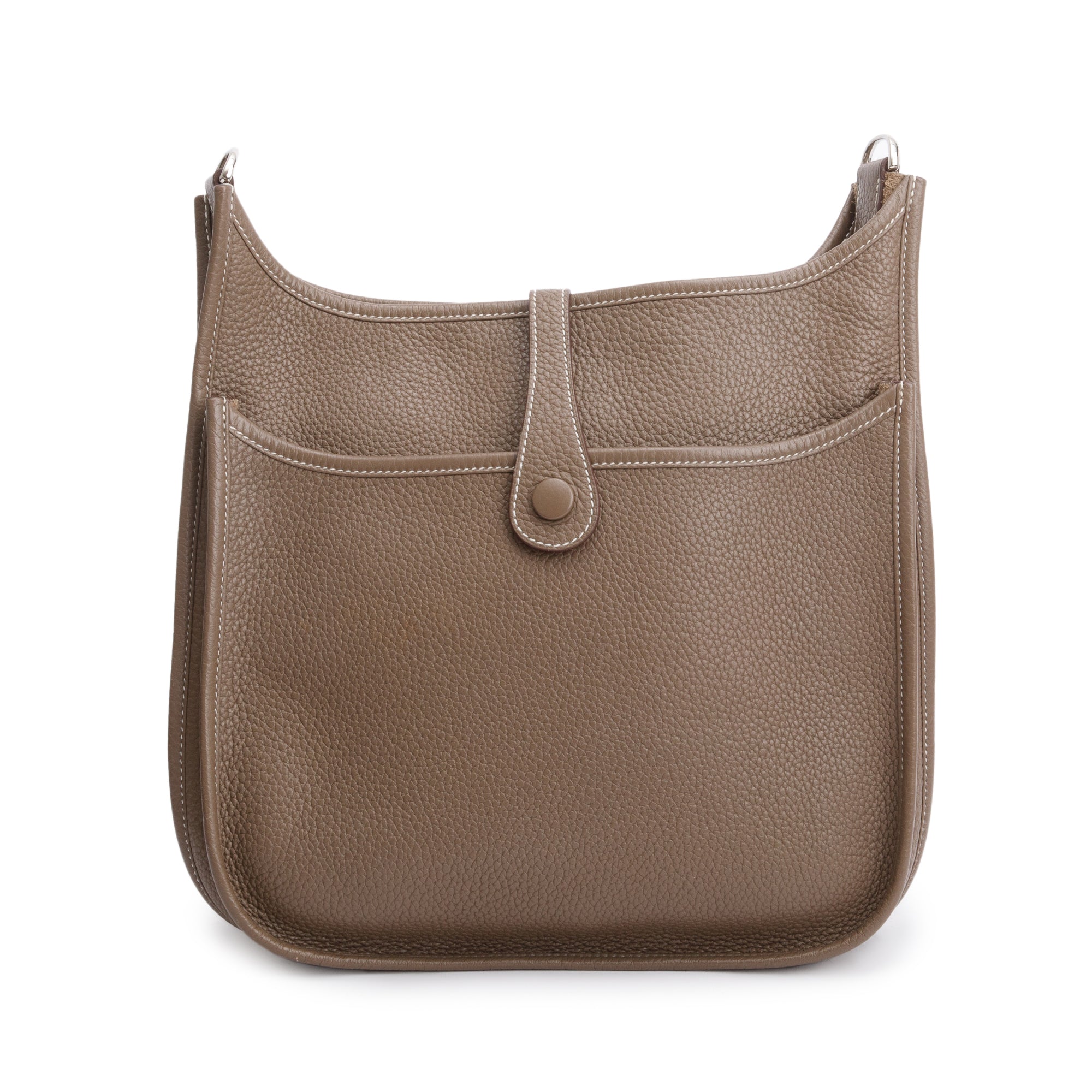 Hermes Etoupe Taurillon Clemence Evelyne III 29 Bag