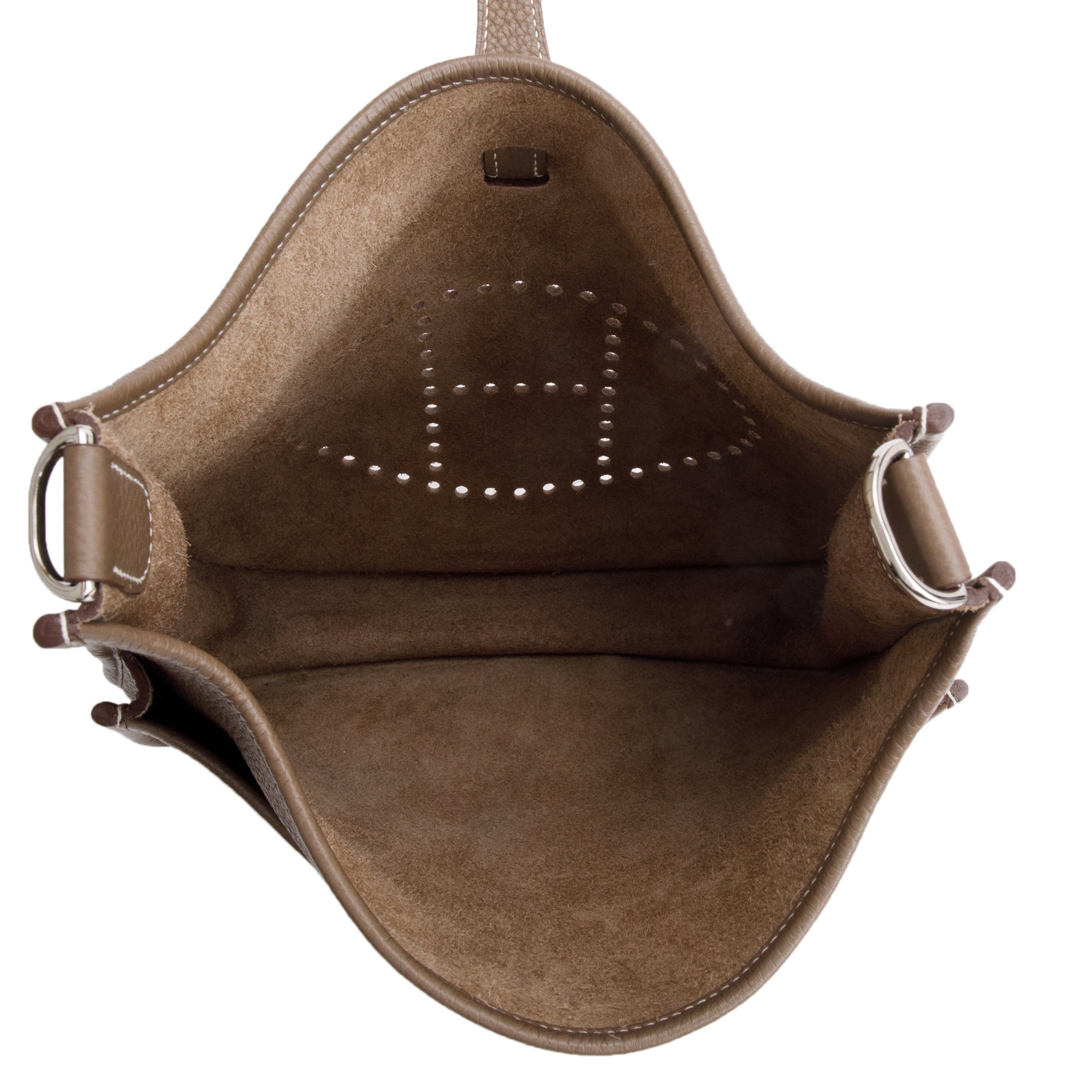 Hermes Etoupe Taurillon Clemence Evelyne III 29 Bag