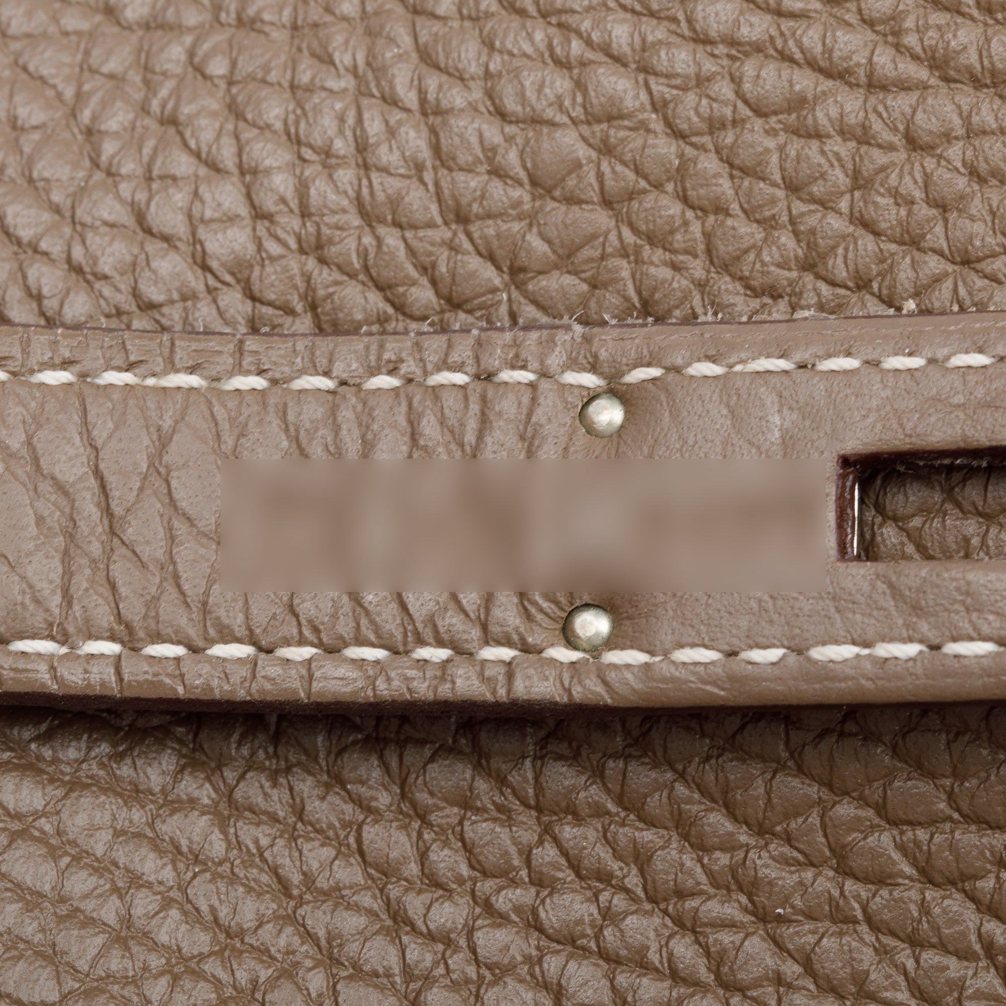 Hermes Etoupe Taurillon Clemence Leather Jypsiere 28