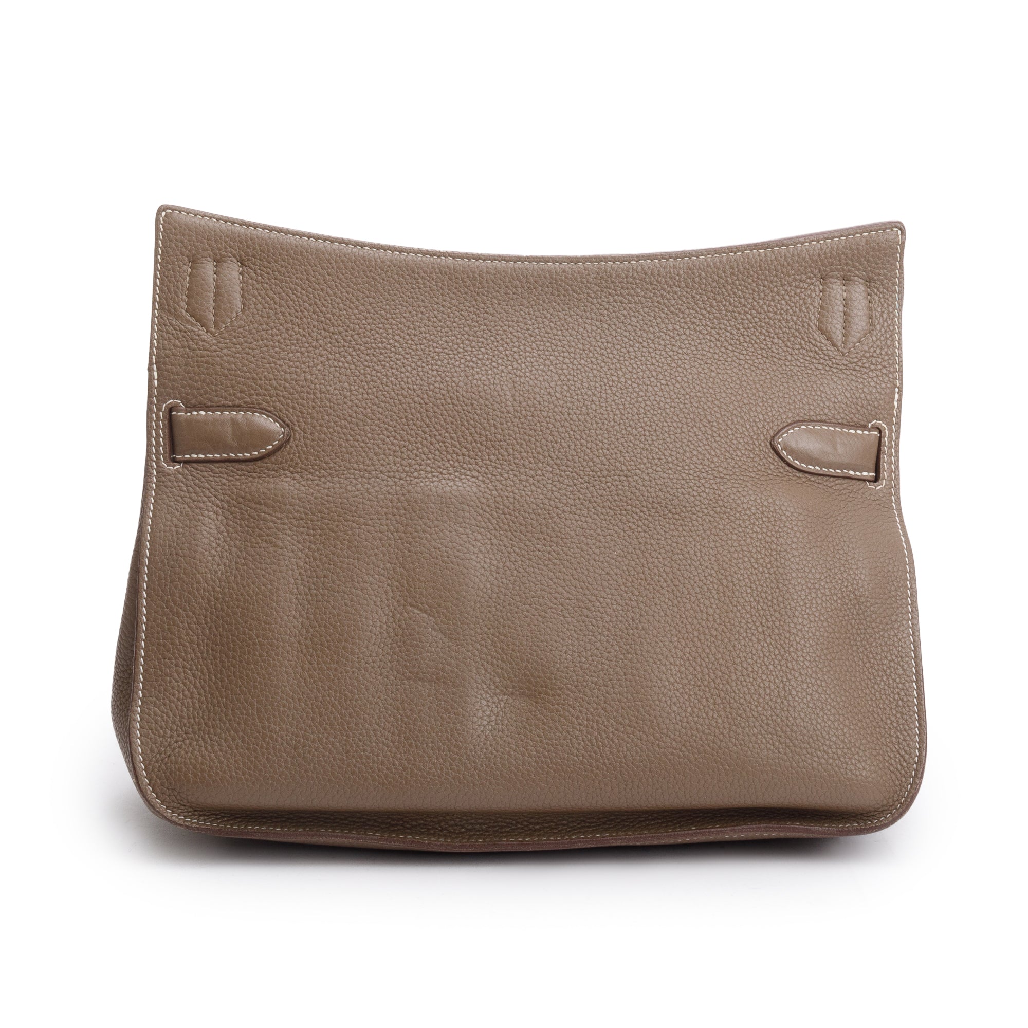 Hermes Etoupe Taurillon Clemence Leather Jypsiere 34