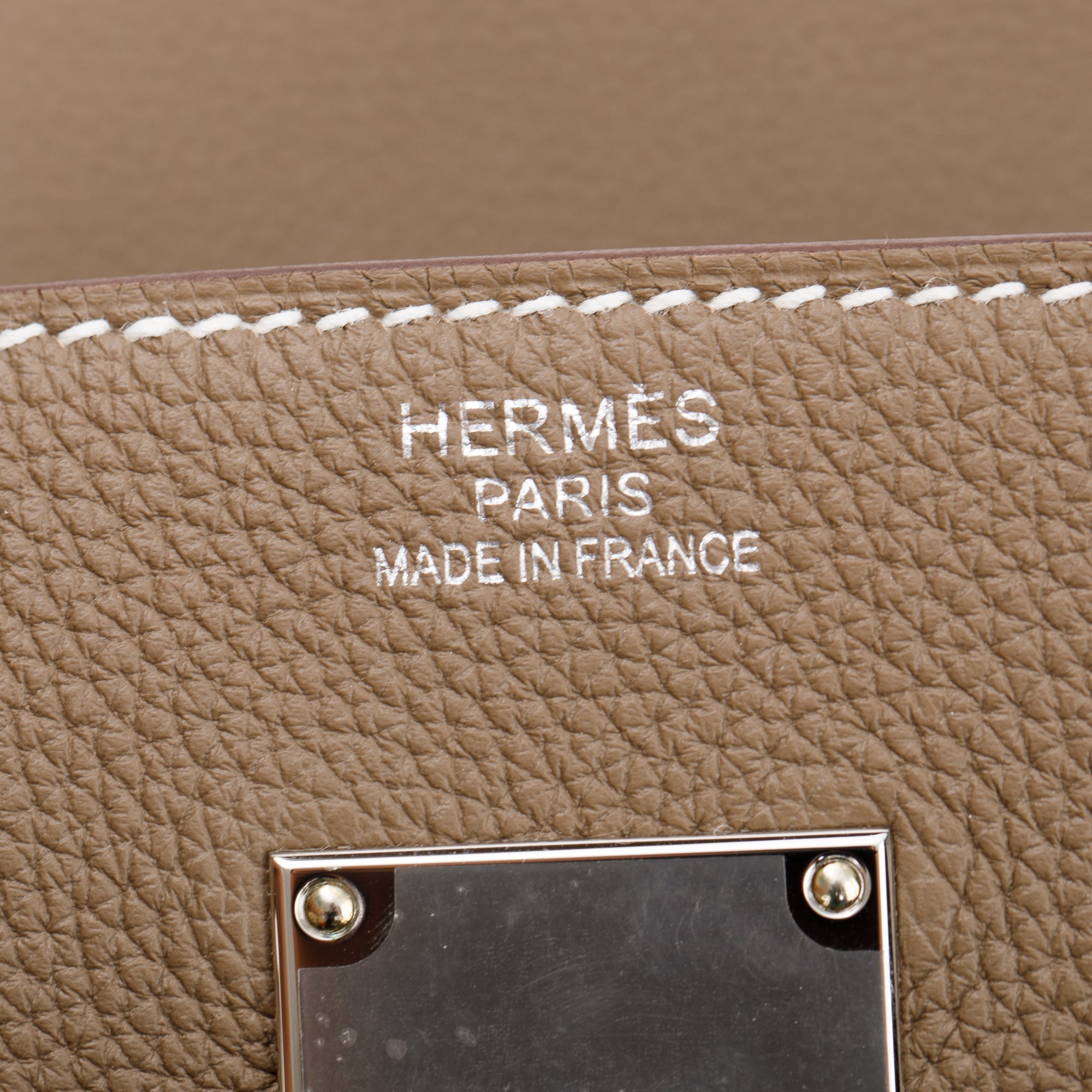 Hermes Etoupe Veau HAC Birkin 40 w/ Box & Receipt
