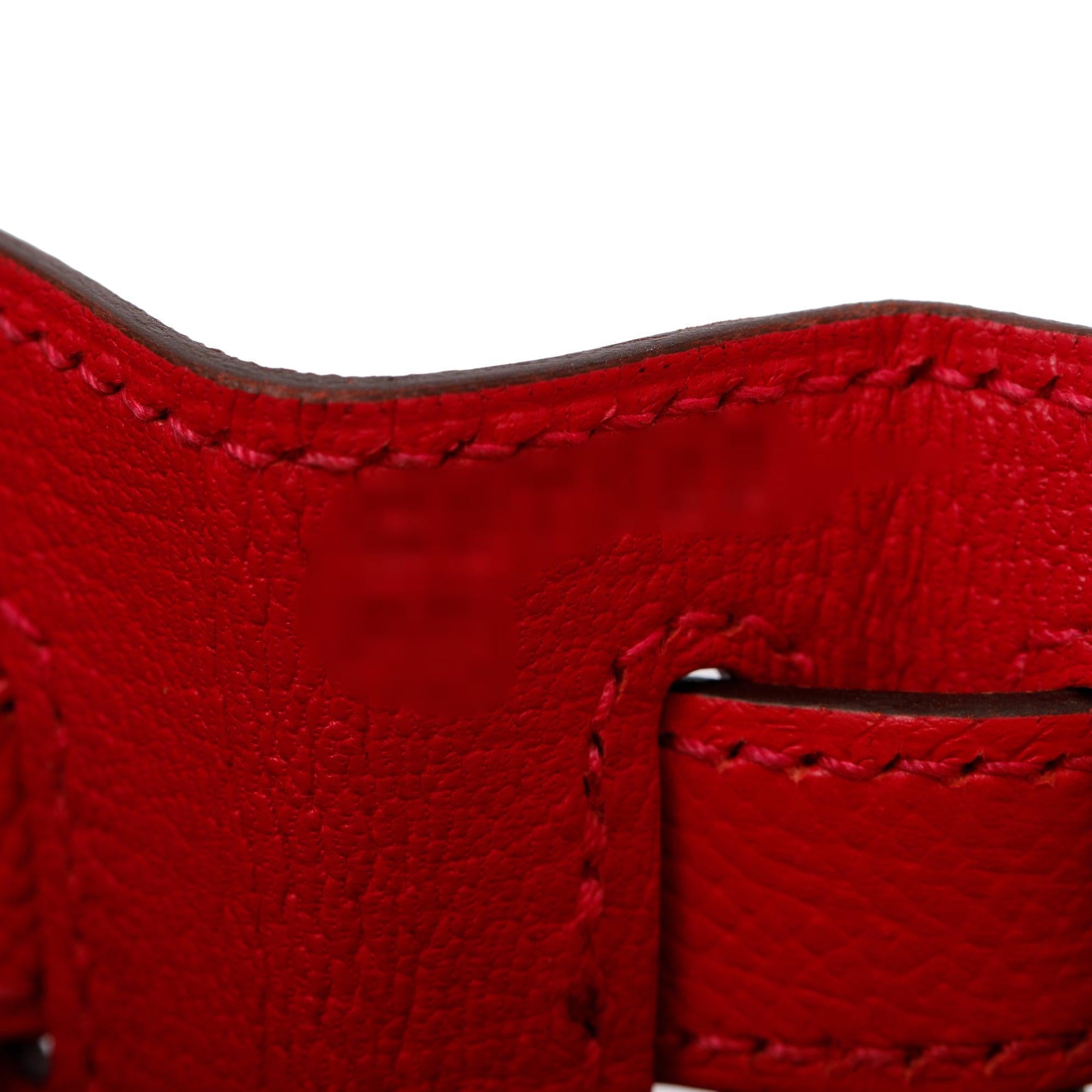 Hermes Extreme Rose Veau Epsom Kelly II Sellier 28 w/ Strap