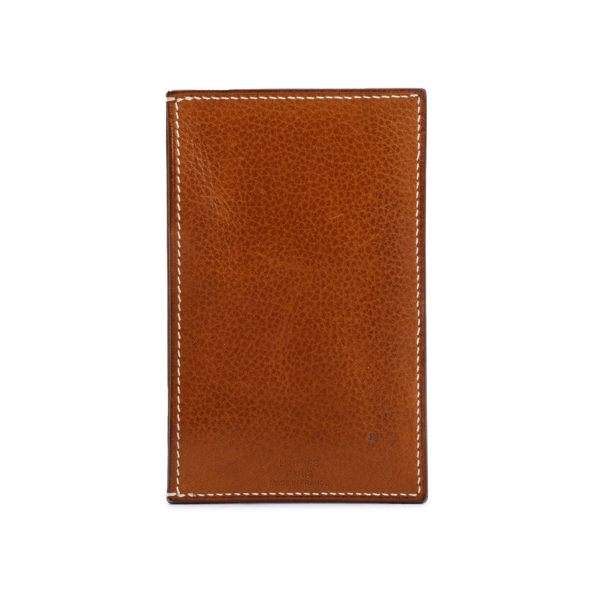 Hermes Fauve Craie Beige De Weimar Barenia Faubourg Epsom Evercolor Les Petits Chavaux Card Holder