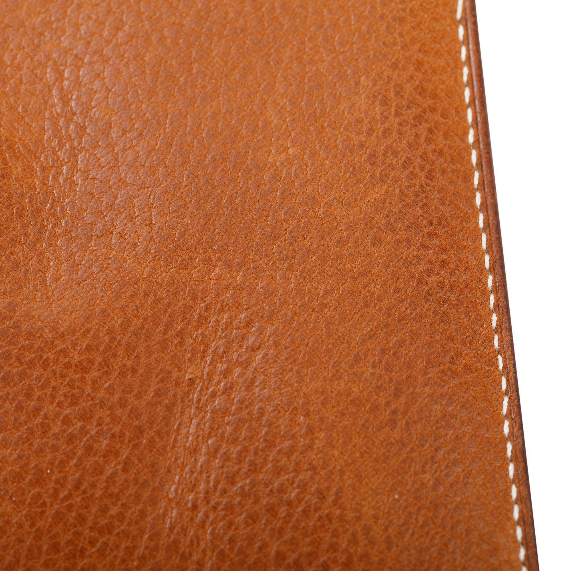 Hermes Fauve Craie Beige De Weimar Barenia Faubourg Epsom Evercolor Les Petits Chavaux Card Holder