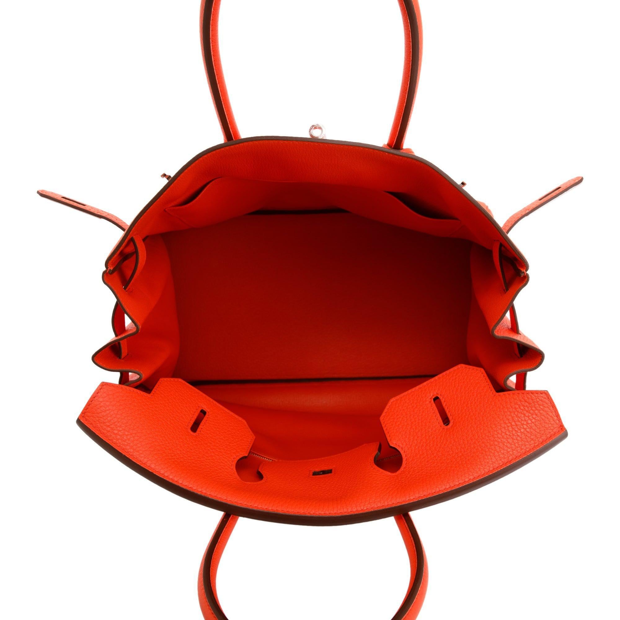 Hermes Feu Veau Togo Birkin 35 w/ Box