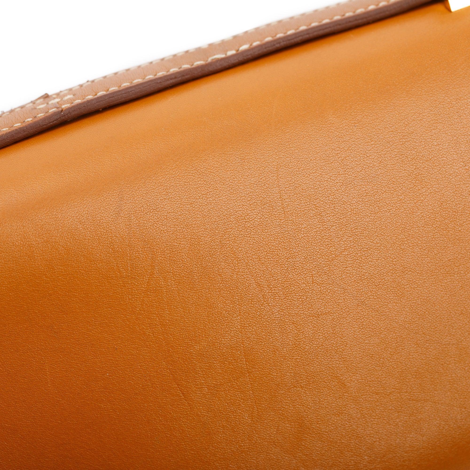 Hermes Gold Tadelakt Leather Mini Constance 18 (BARBARA TOOK THIS ITEM)