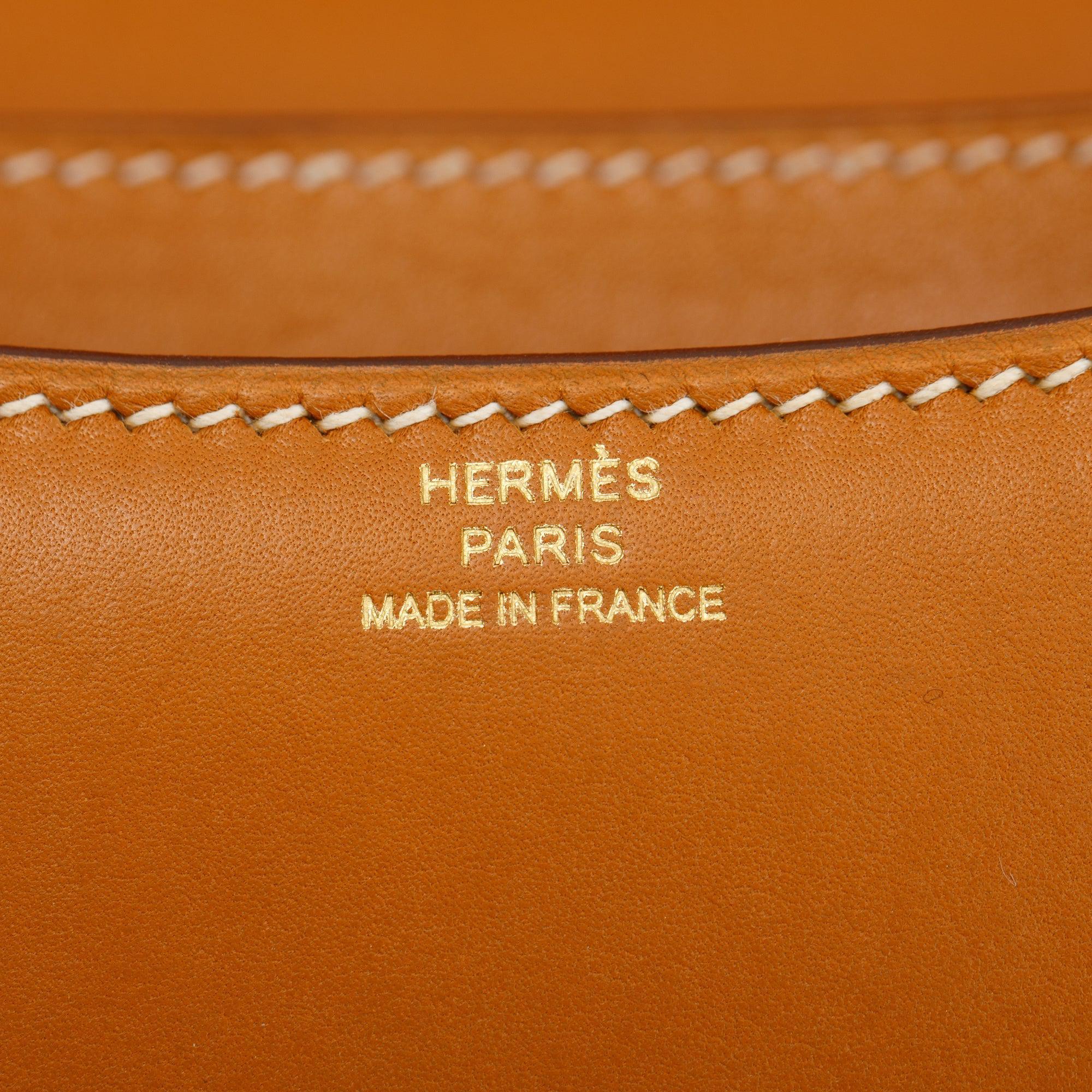Hermes Gold Tadelakt Leather Mini Constance 18 (BARBARA TOOK THIS ITEM)