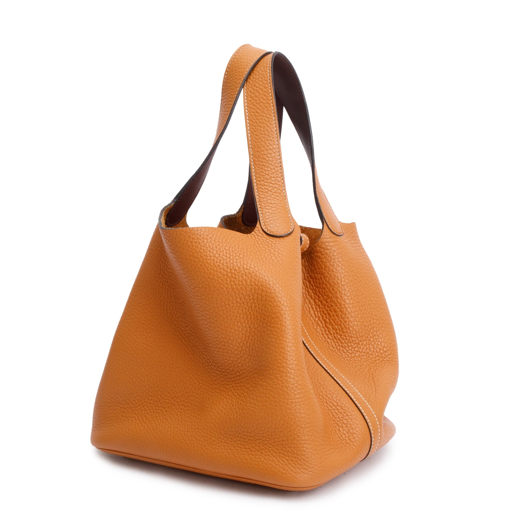 Hermes Gold Taurillon Clemence Picotin Lock 22