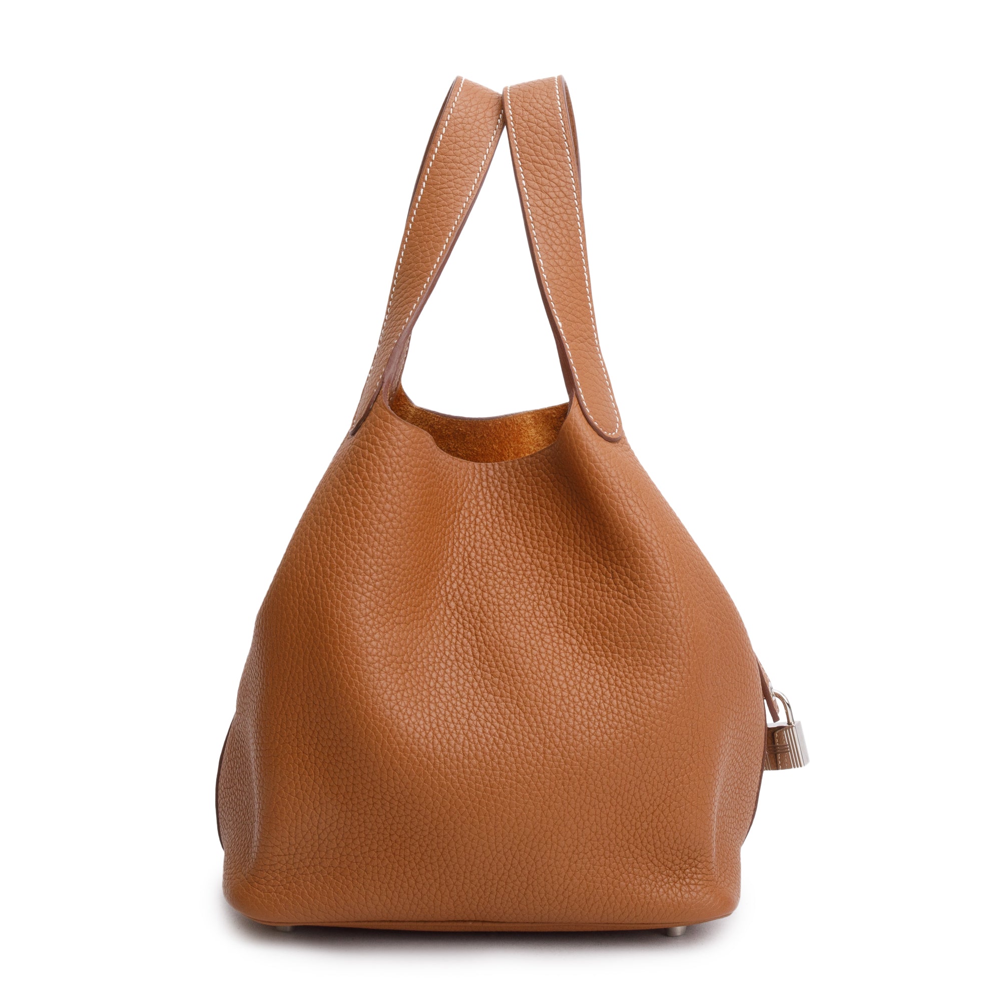 Hermes Gold Taurillon Clemence Picotin Lock 22