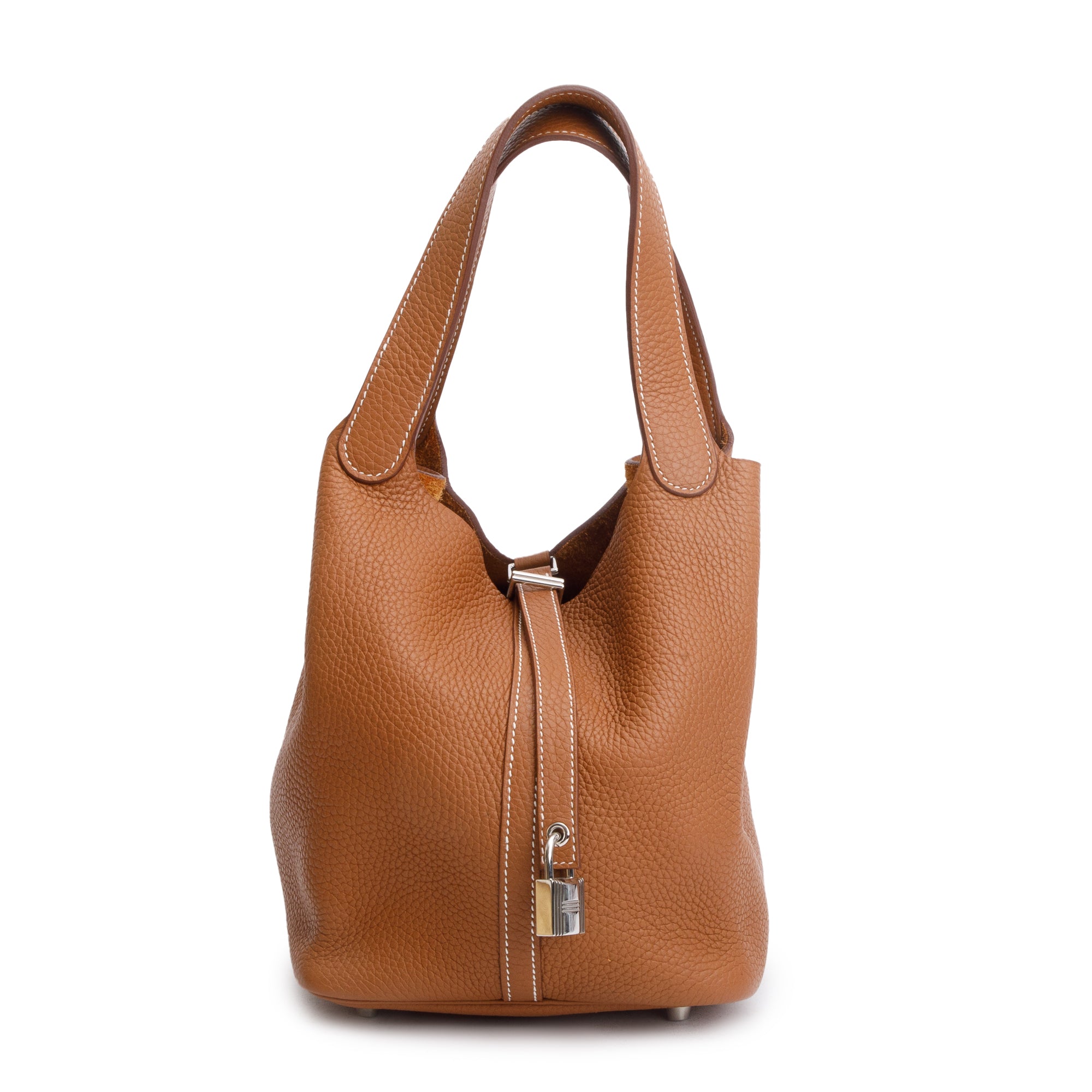 Hermes Gold Taurillon Clemence Picotin Lock 22