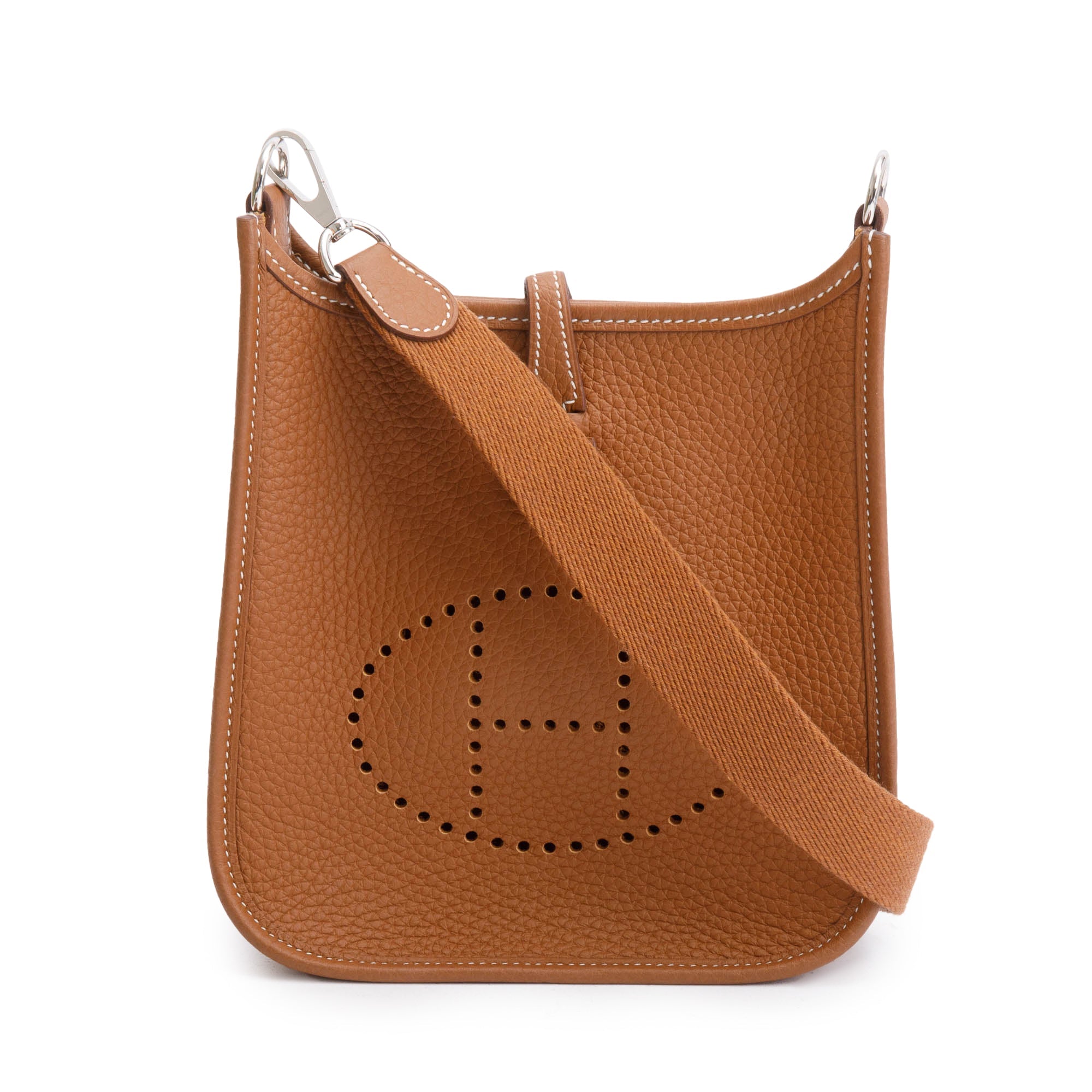 Hermes Gold Taurilon Clemence Amazone Evelyne TPM 16 w/ Box