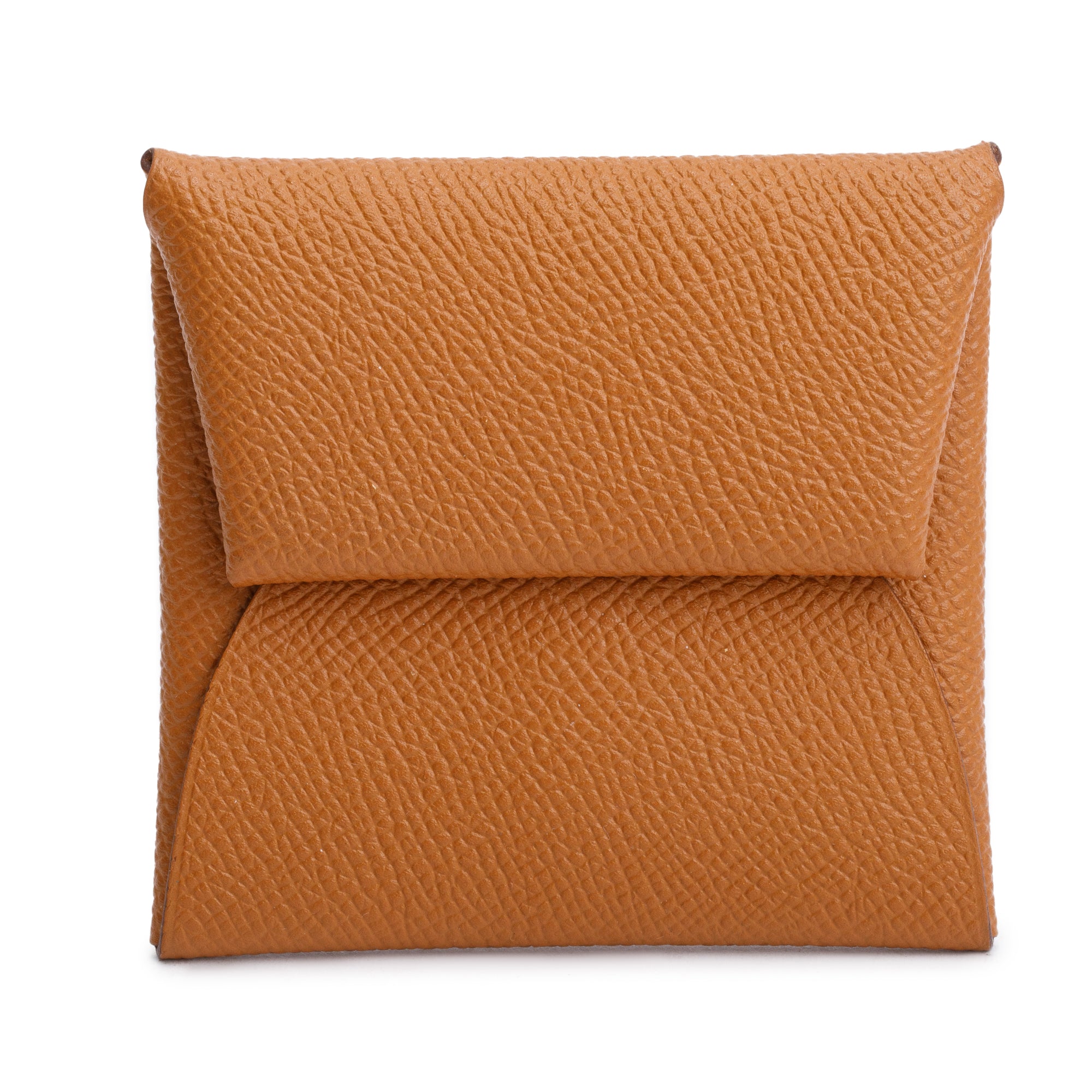 Hermes Gold Veau Epsom Bastia Coin Pouch w/ Box & Receipt