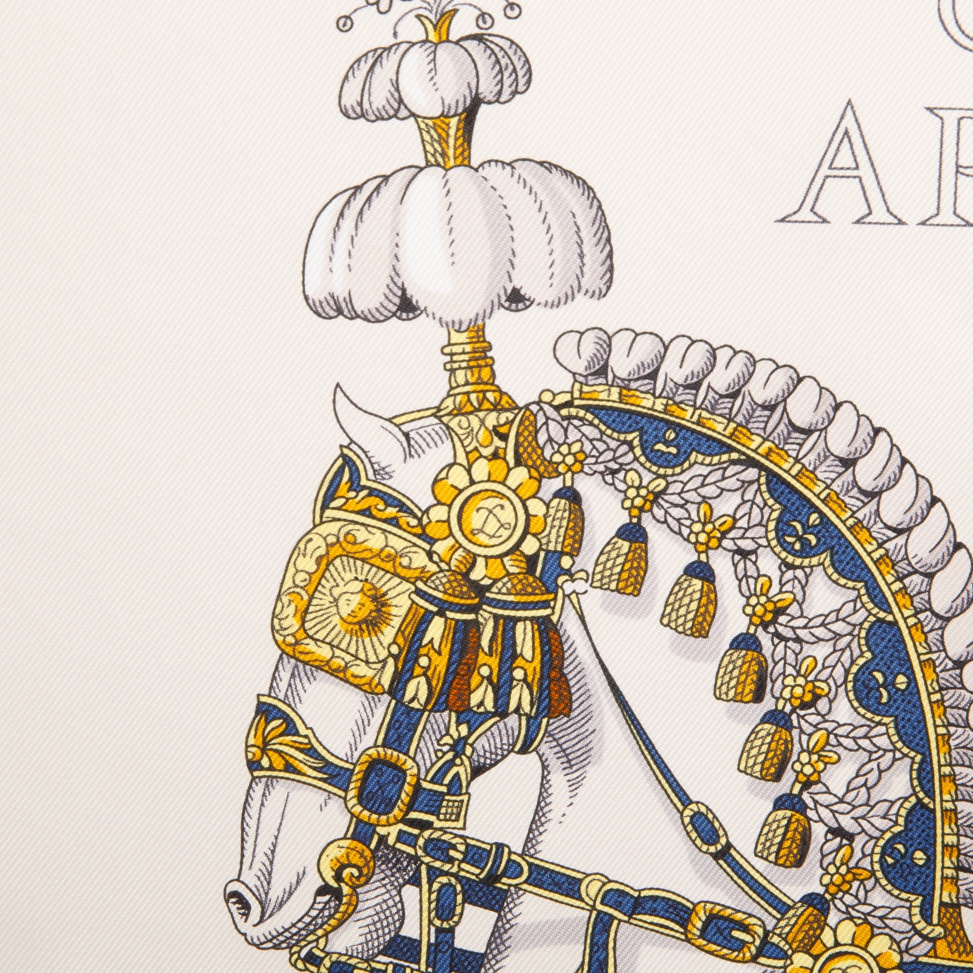 Hermes 'Grand Apparat Forever' Silk Scarf 90 w/ Box