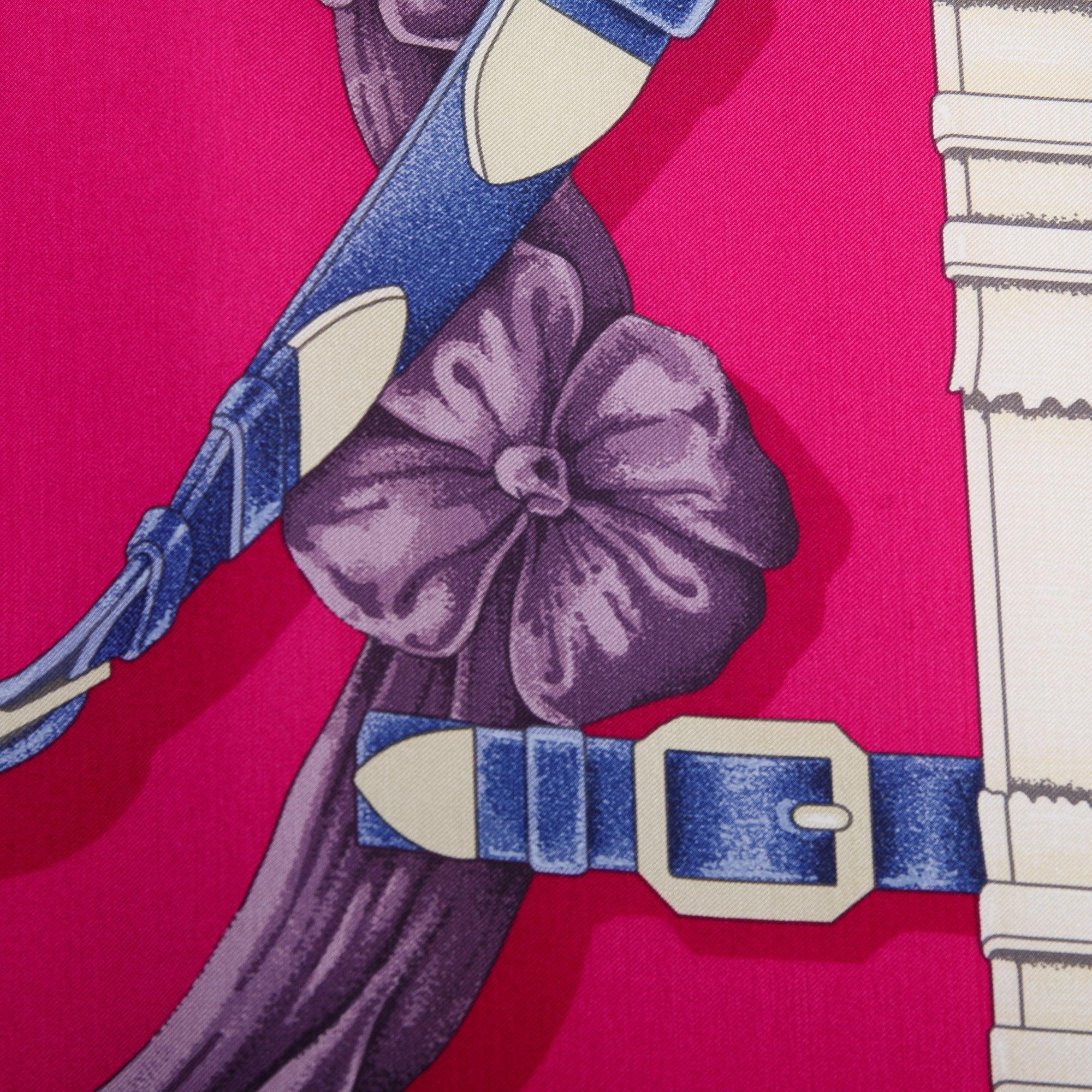 Hermes 'Grand Menege' Silk Shawl 140 w/ Box