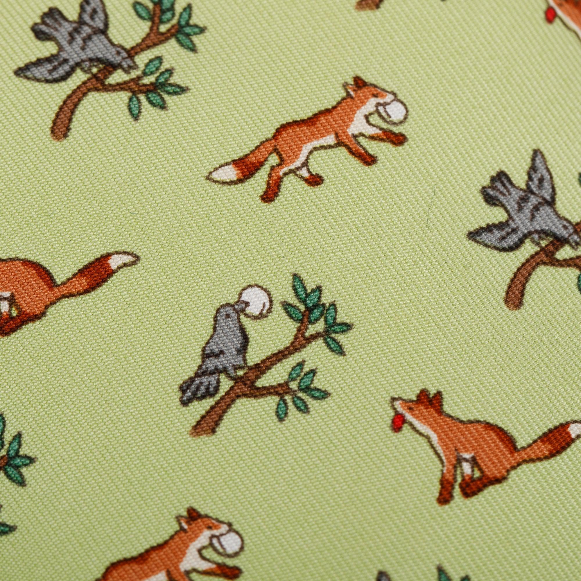 Hermes Green Silk Twill Tie 7 Jungle Tie