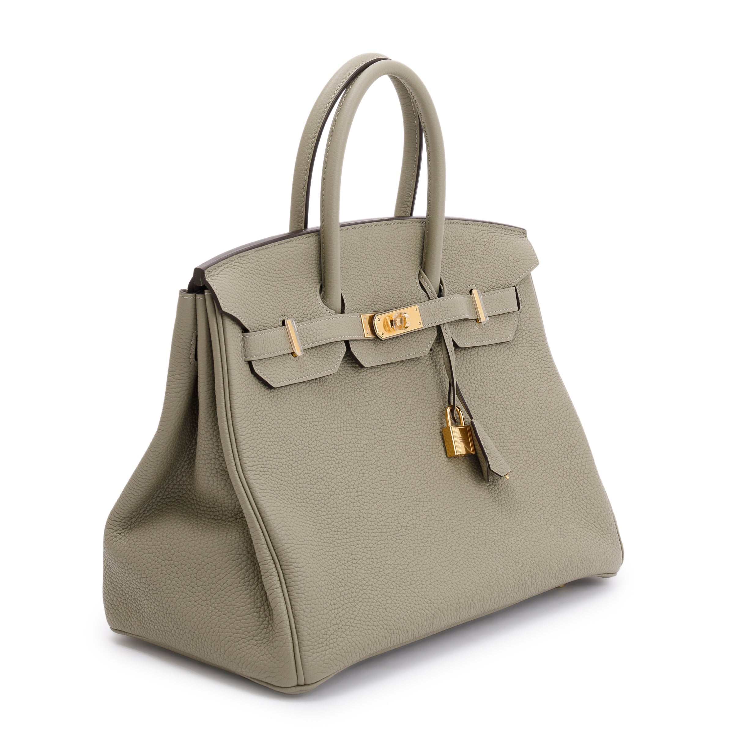Hermes Grey Taurillon Clemence Birkin 35