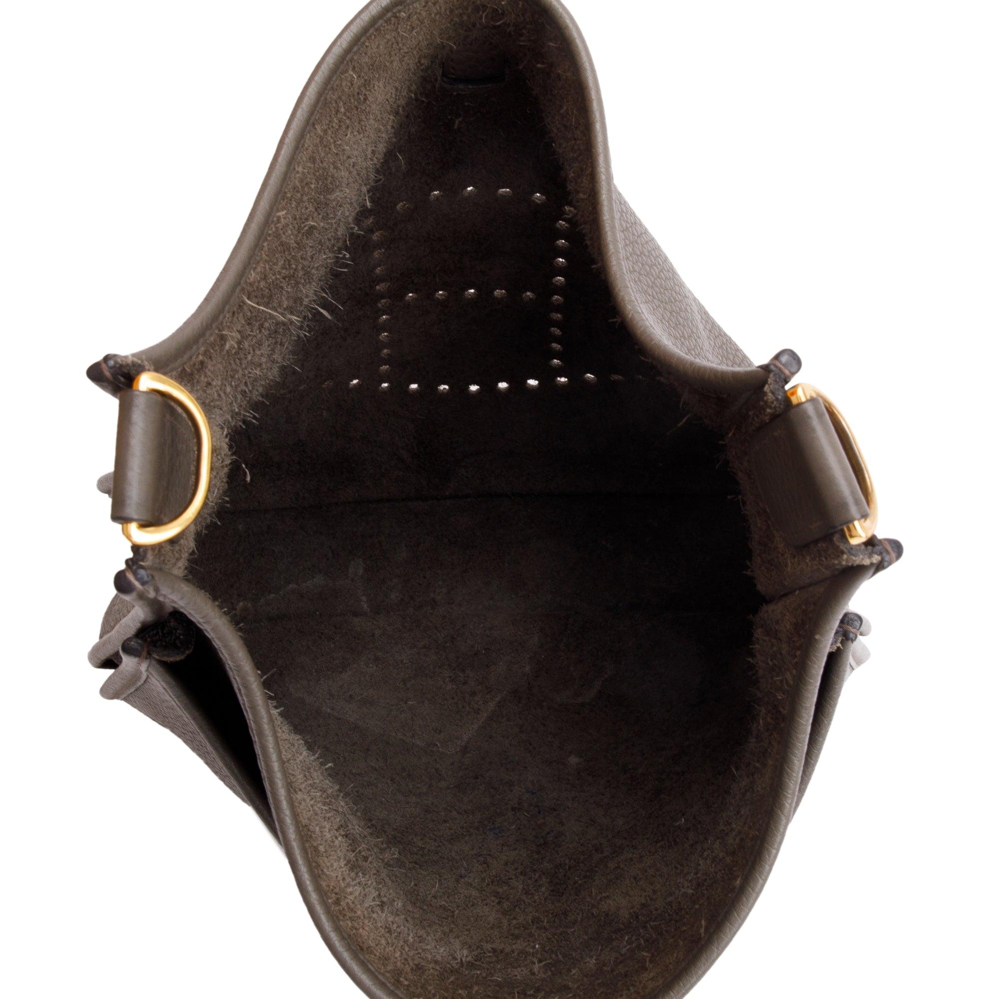 Hermes Gris Etain Taurillon Clemence Evelyne III 29 Bag w/ Box