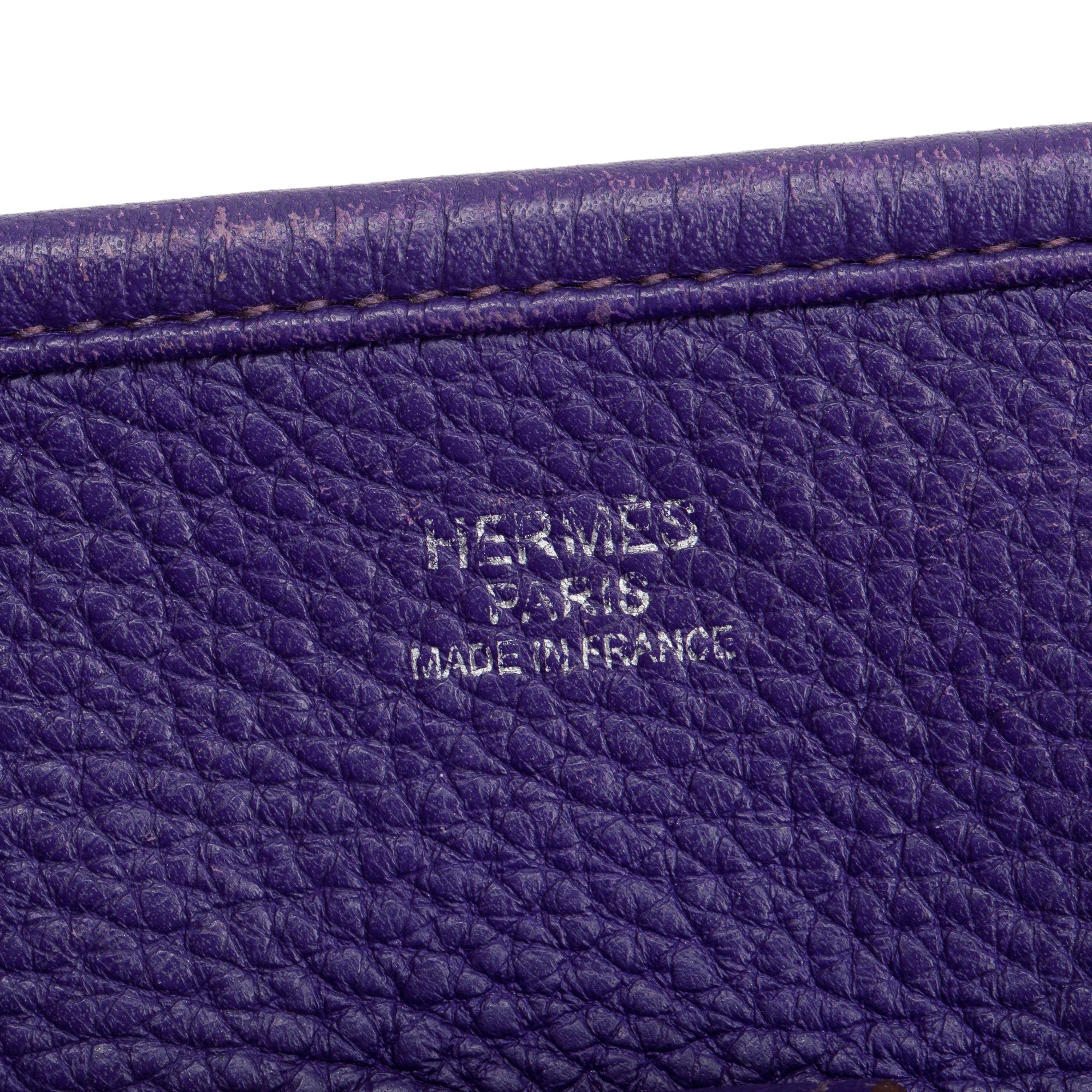 Hermes Iris Clemence Leather Evelyne III PM Bag