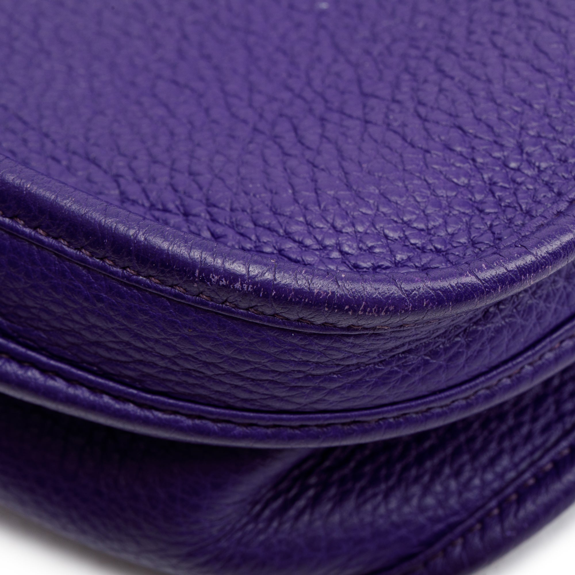 Hermes Iris Clemence Leather Evelyne III PM Bag