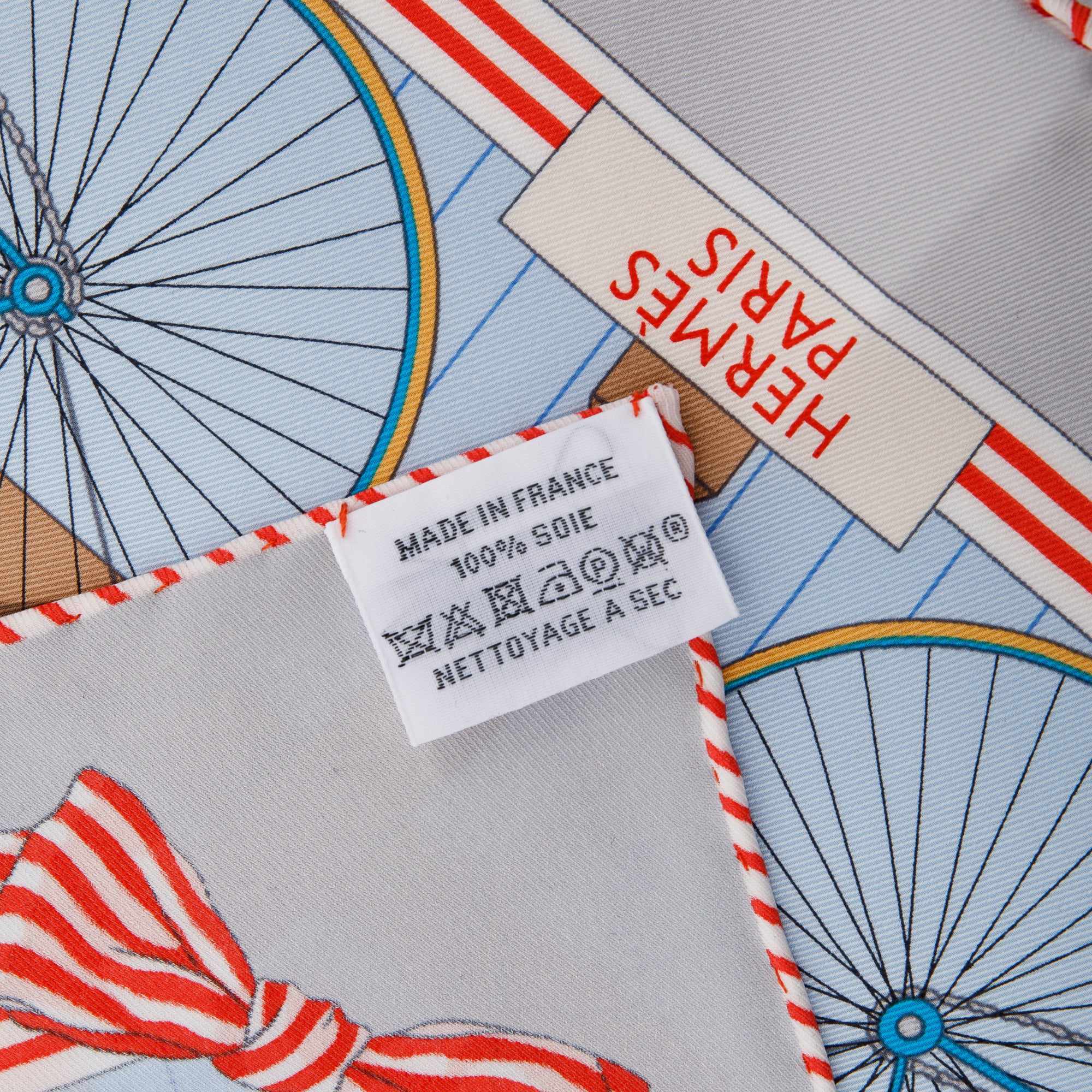 Hermes 'Les Becanes' Silk Scarf 70 w/ Box