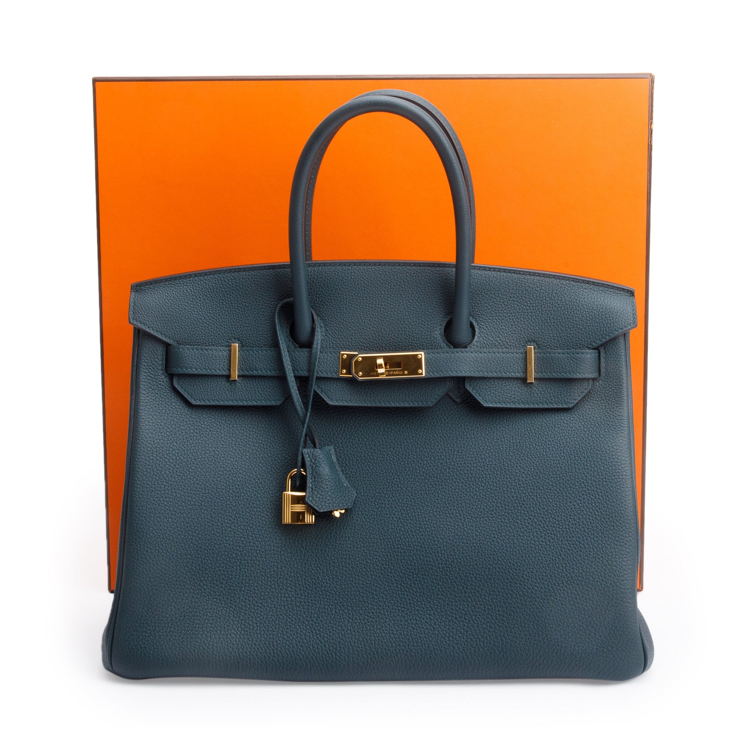 Hermes Vert Cypress Togo Birkin 35 w/ Box