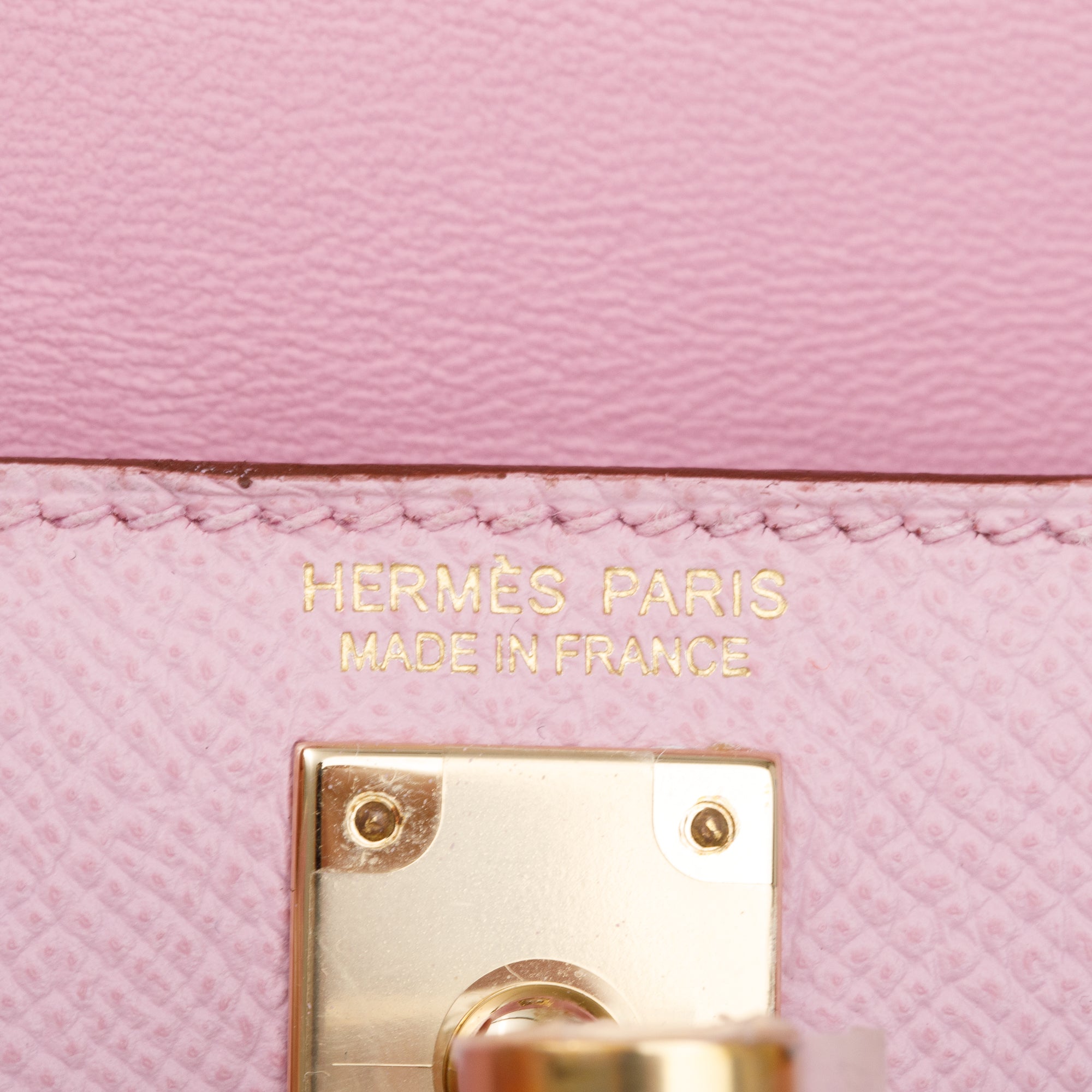 Hermes Mauve Sylvestre Epsom Leather Mini Kelly II Sellier 20 w/ Box & Strap