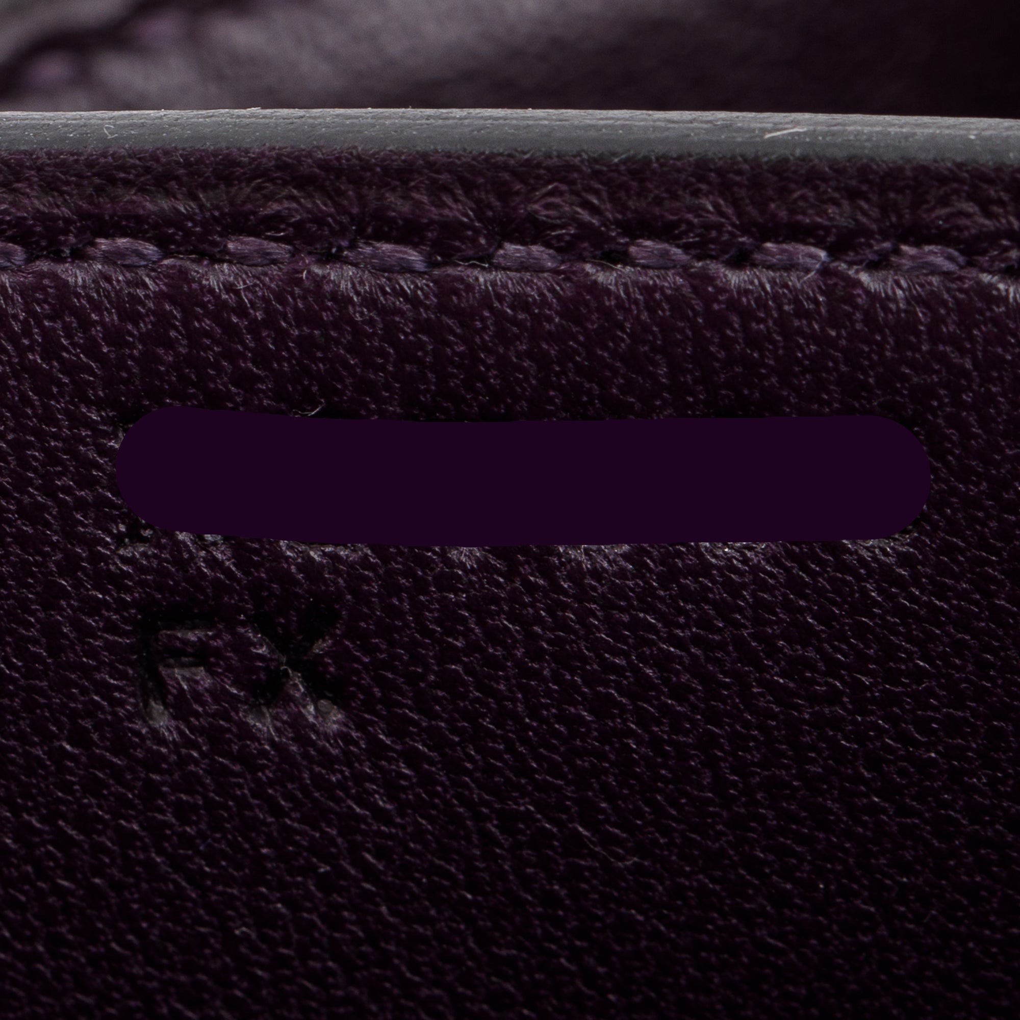 Hermes Mini Raisin Veau Box Leather Constance 18