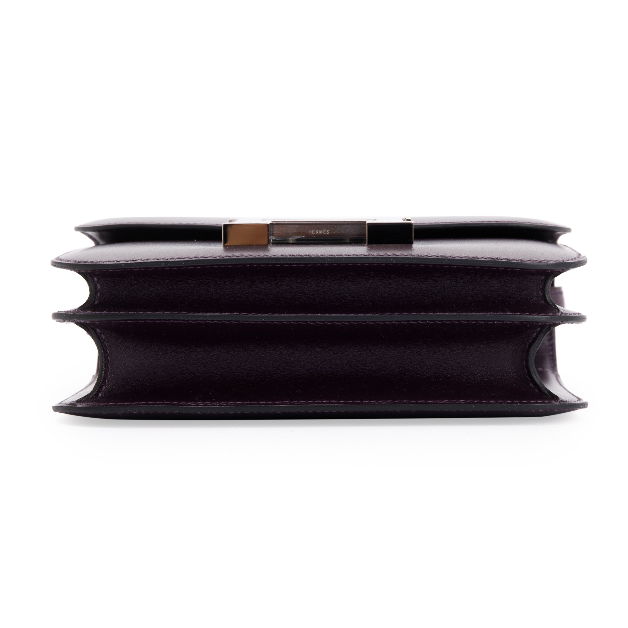 Hermes Mini Raisin Veau Box Leather Constance 18